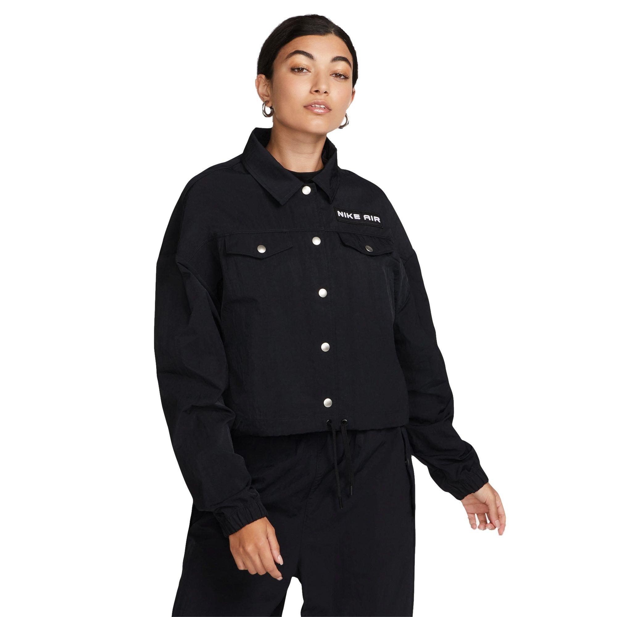 Nike Women's Air Modest Cropped Woven Jacket - BLACK Thumbnail View 1