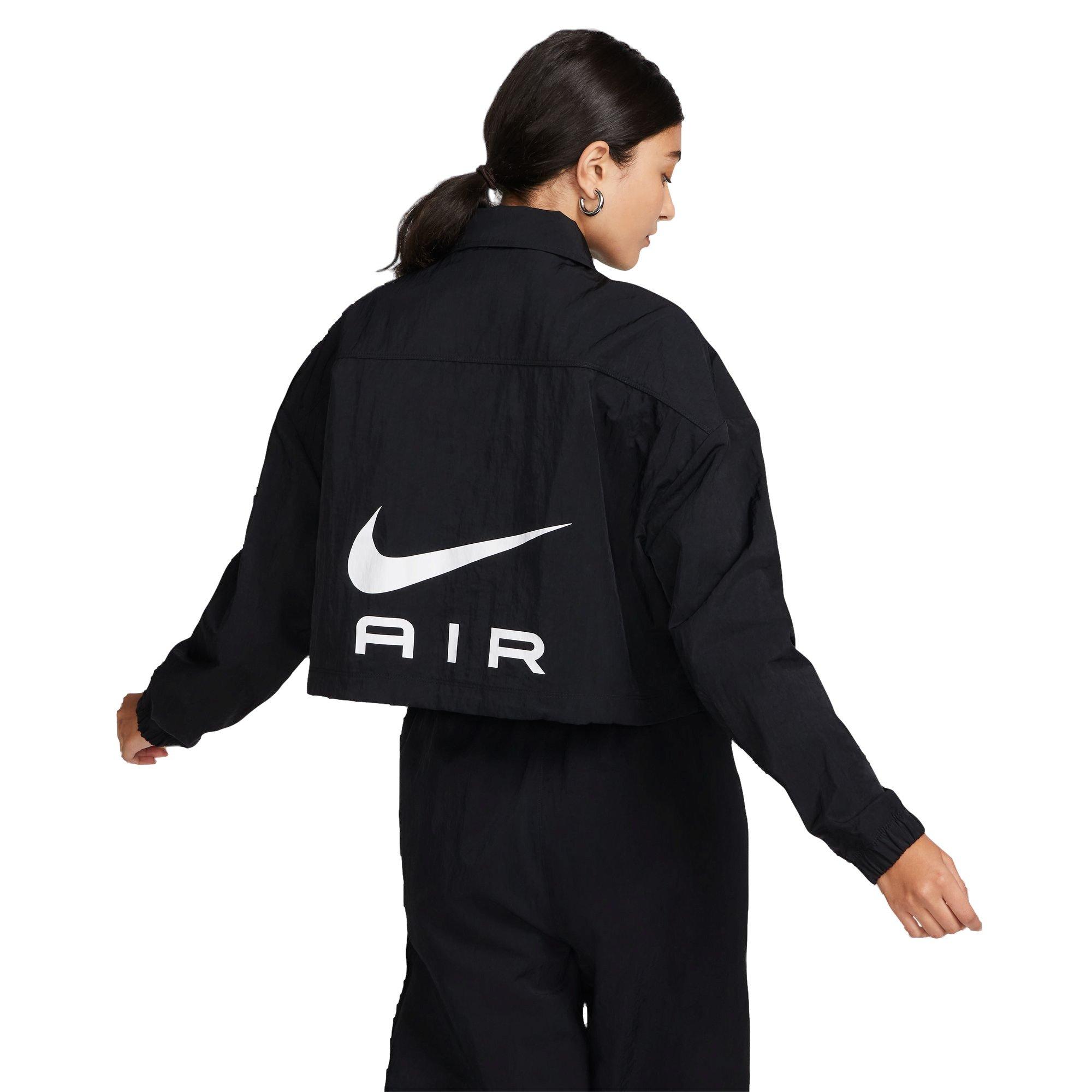 Nike Women's Air Modest Cropped Woven Jacket - BLACK Thumbnail View 2