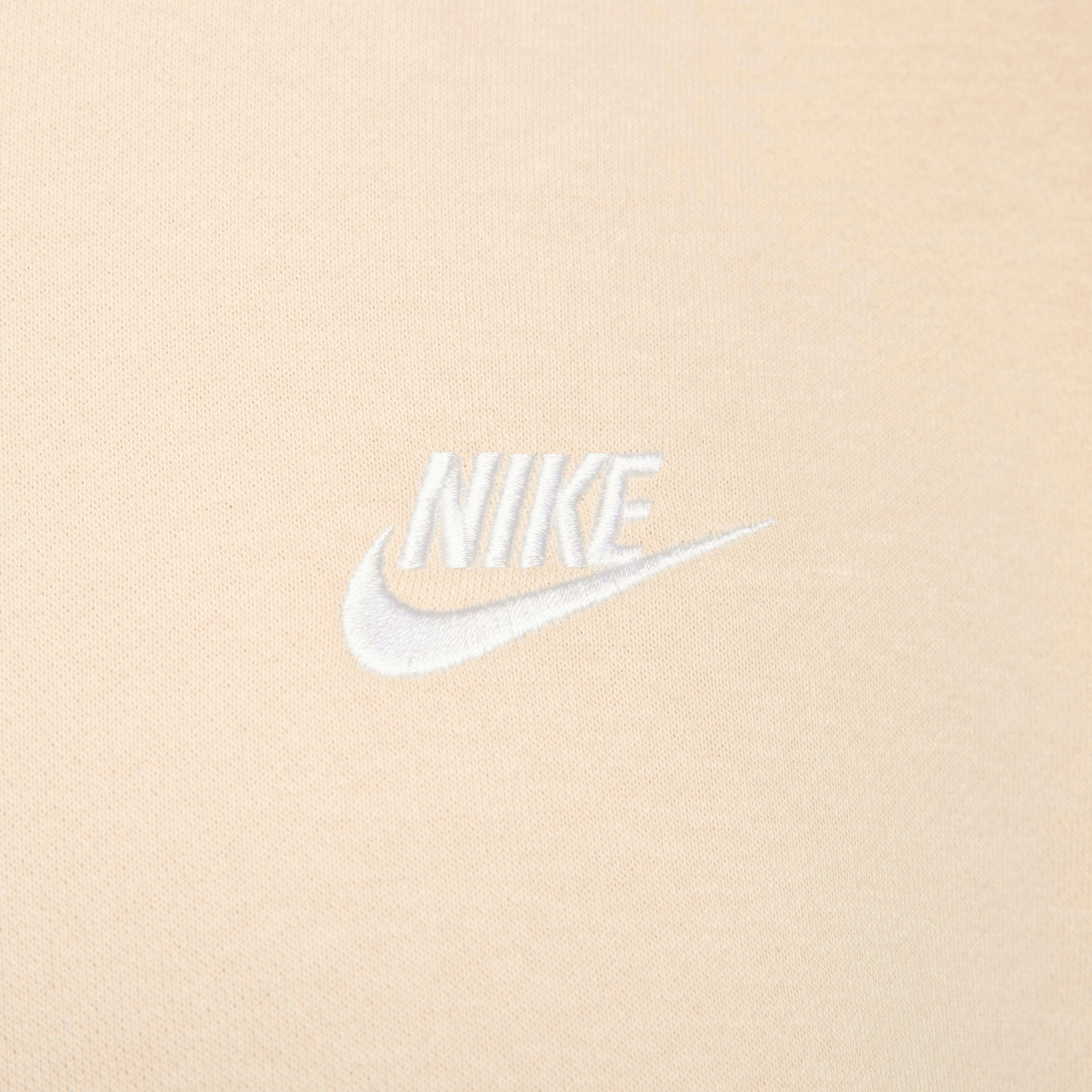 Nike Women's Sportswear Club Fleece Crew Sweatshirt - Sanddrift - BROWN Thumbnail View 6