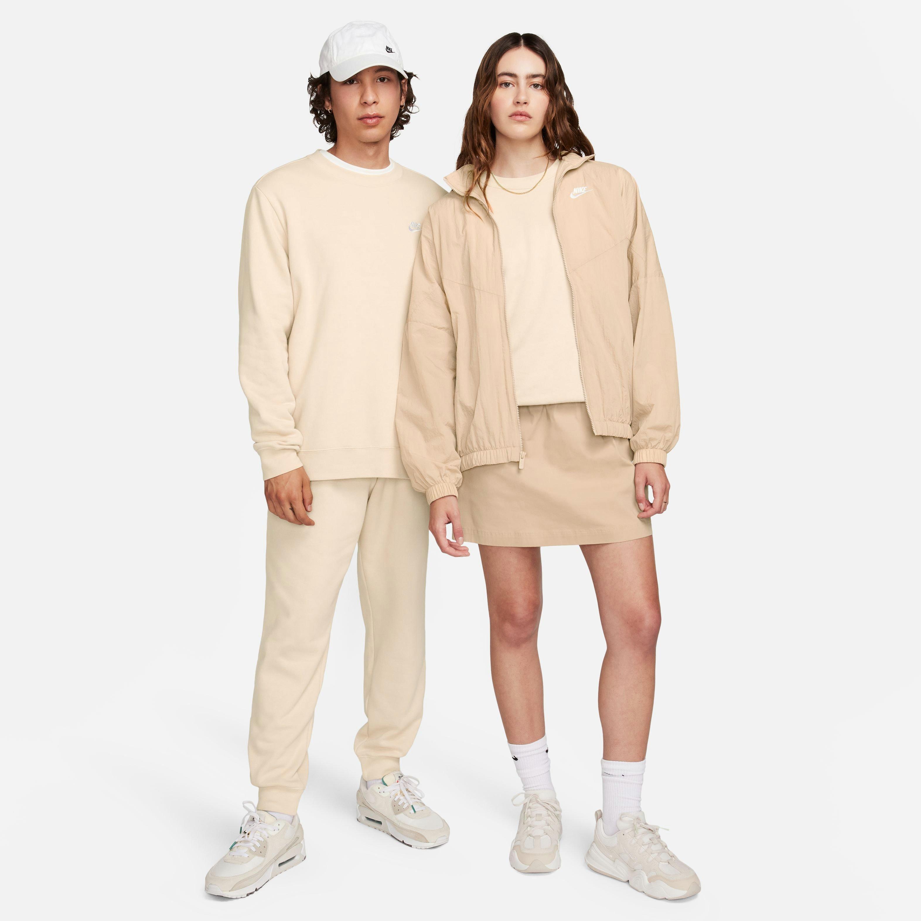 Nike Women's Sportswear Club Fleece Crew Sweatshirt - Sanddrift - BROWN Thumbnail View 8