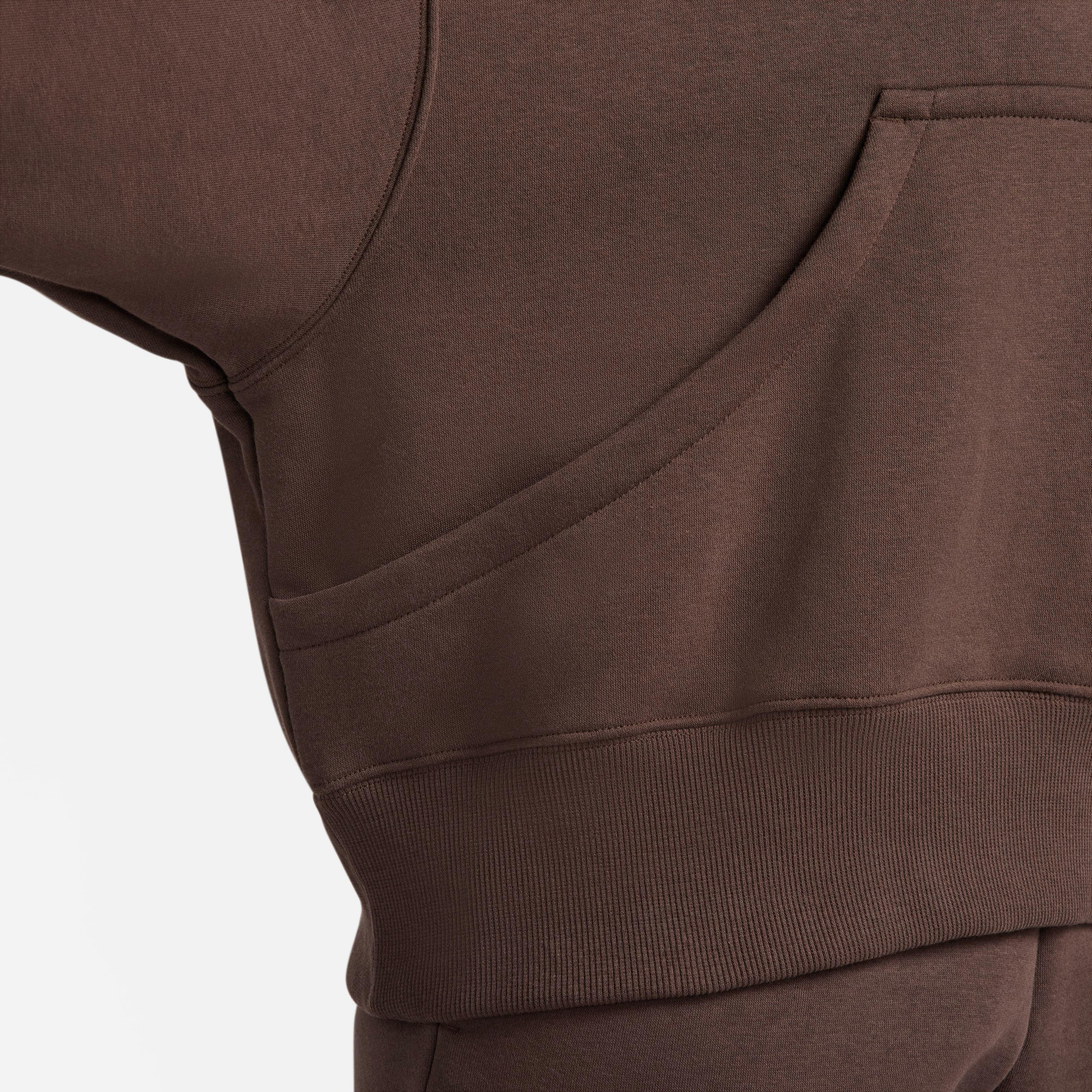 Nike Women's Phoenix Fleece Oversized Hoodie - Baroque Brown - BROWN Thumbnail View 3
