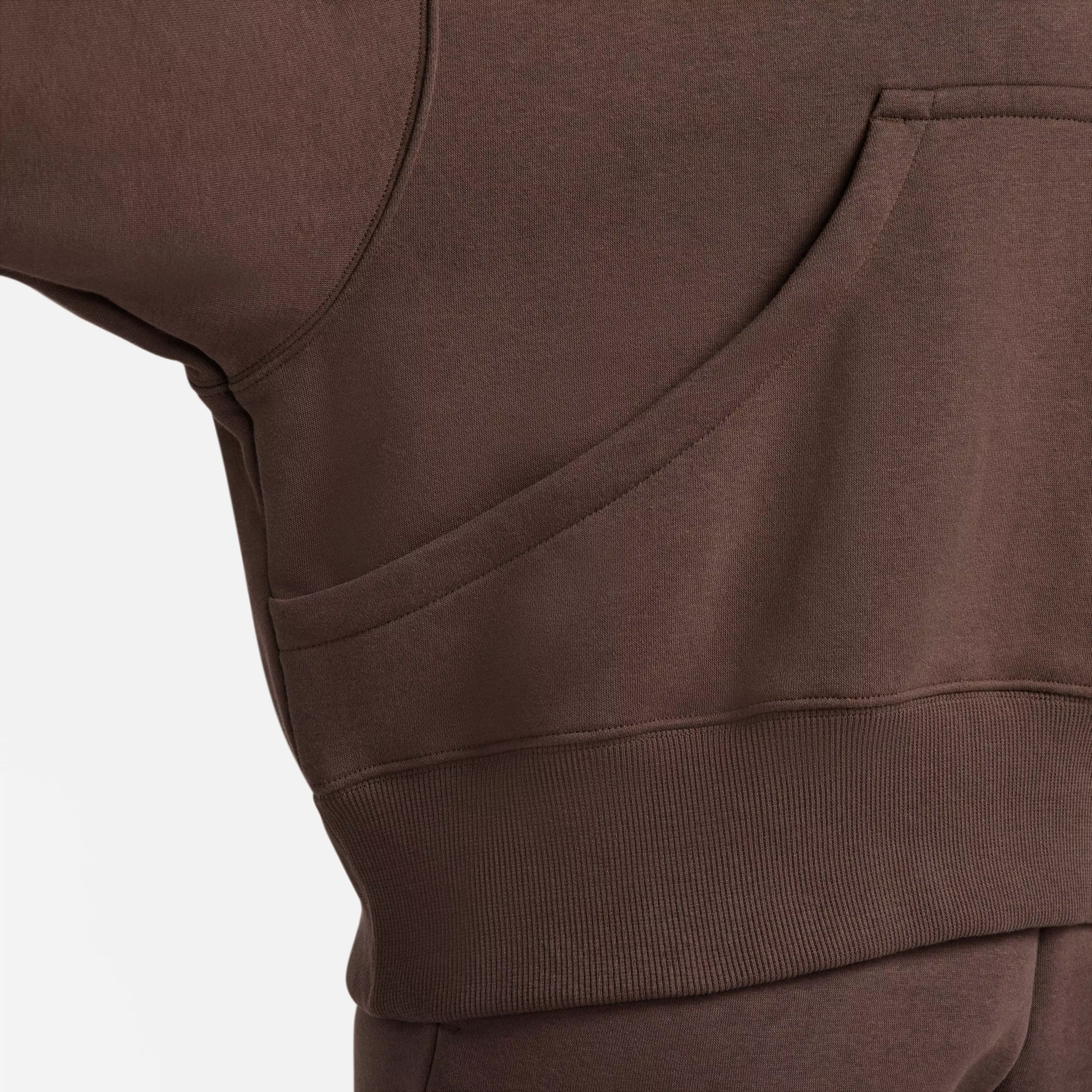 Nike Women's Phoenix Fleece Oversized Hoodie - Baroque Brown - BROWN