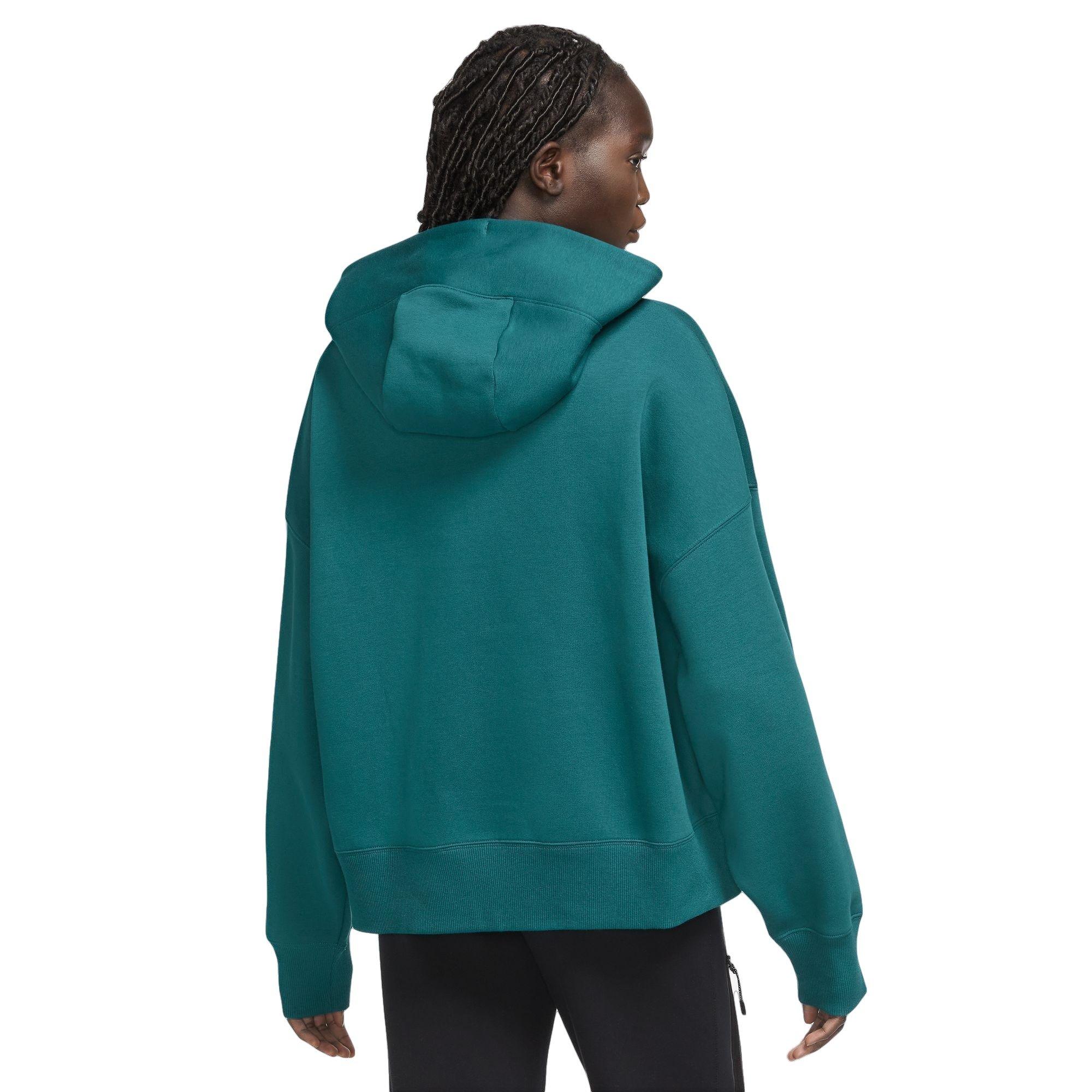 Nike Women's Phoenix Fleece Oversized Hoodie - Geode Teal - TEAL Thumbnail View 2