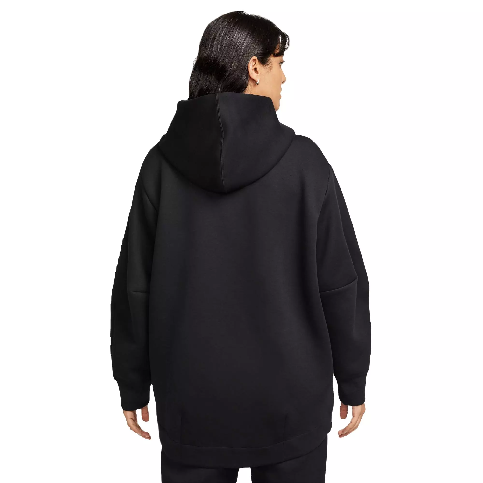 Nike Women's Sportswear Tech Fleece Cape Oversized Hoodie - Black - BLACK