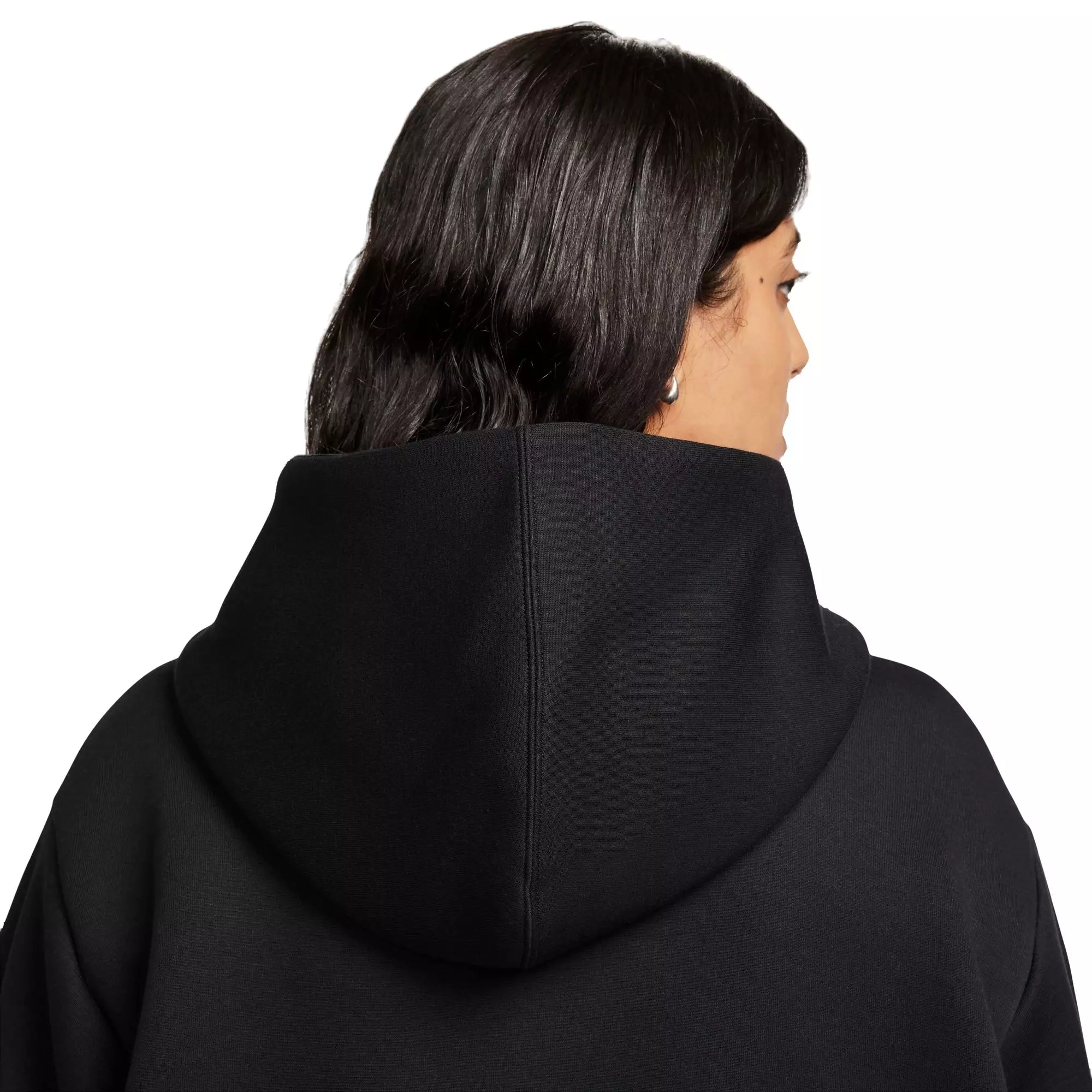 Nike Women's Sportswear Tech Fleece Cape Oversized Hoodie - Black - BLACK