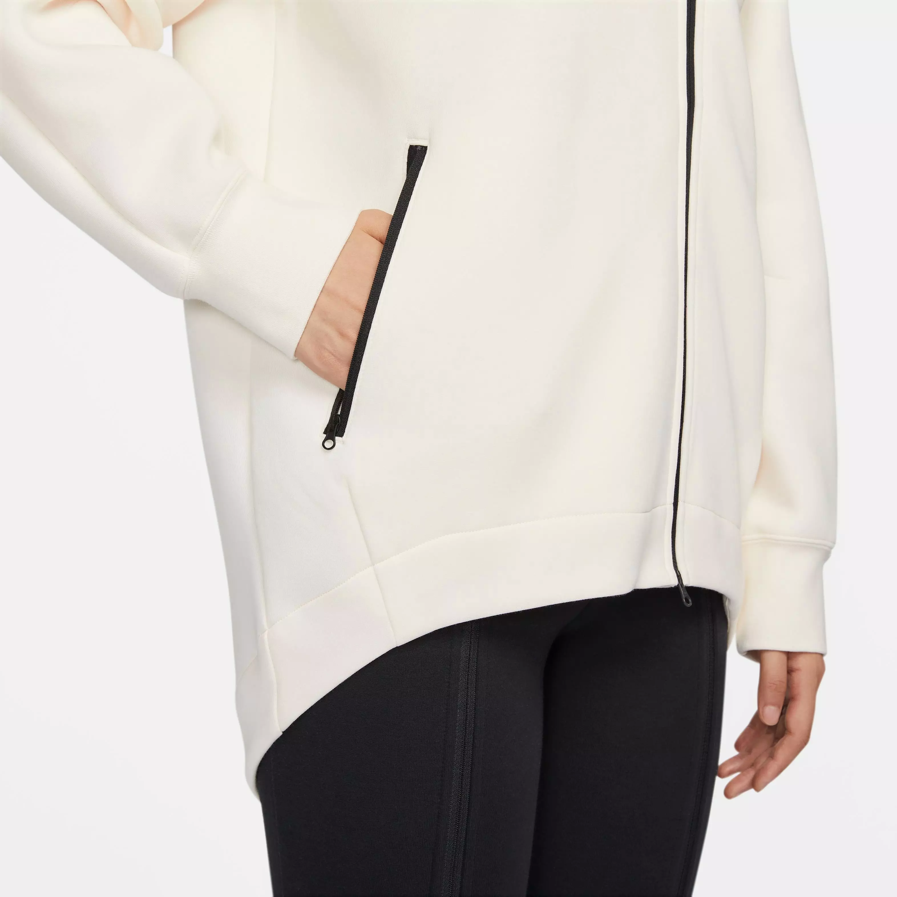 Nike Women's Sportswear Tech Fleece Oversized Loose Cape - IVORY