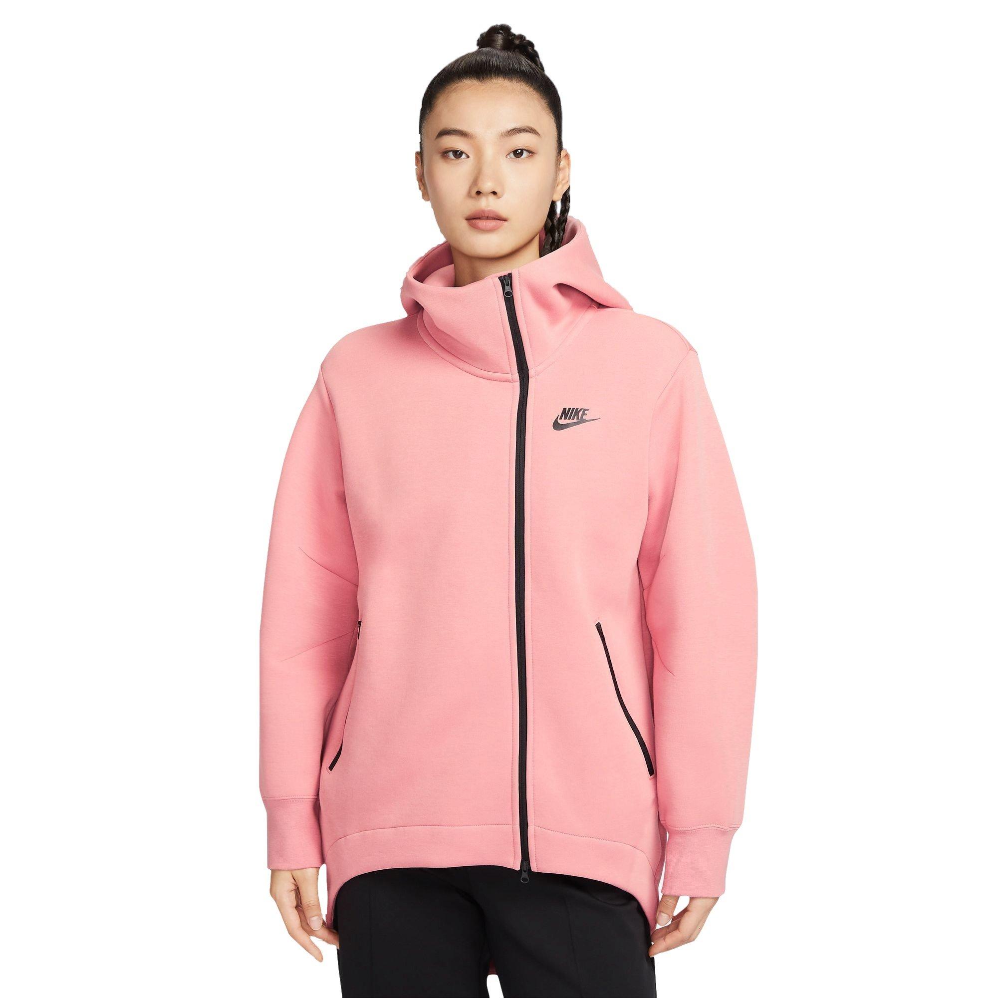 Nike Women's Sportswear Tech Fleece Oversized Cape Hoodie - Pink - PINK Thumbnail View 1
