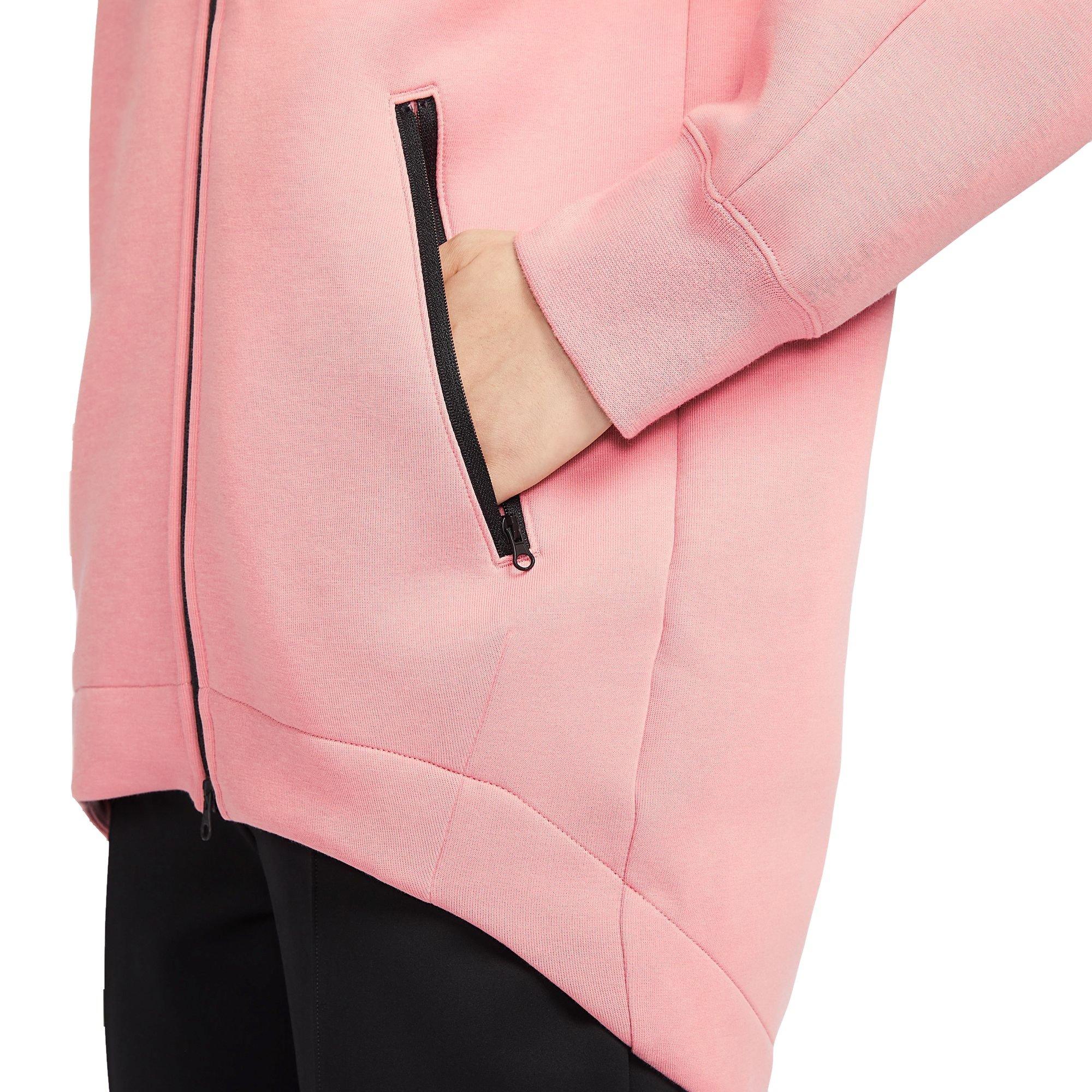 Nike Women's Sportswear Tech Fleece Oversized Cape Hoodie Pink