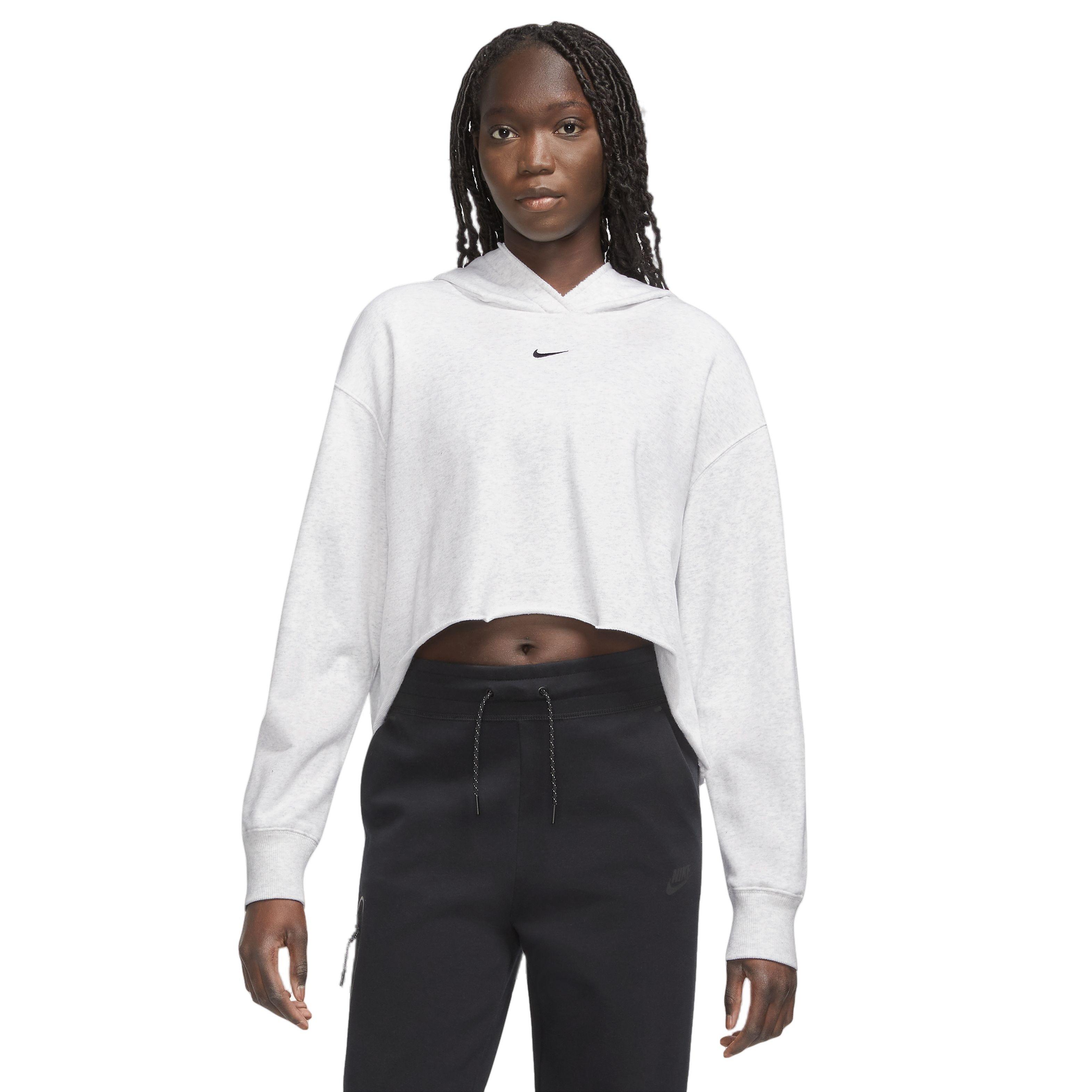 Nike swoosh crop outlet hoodie