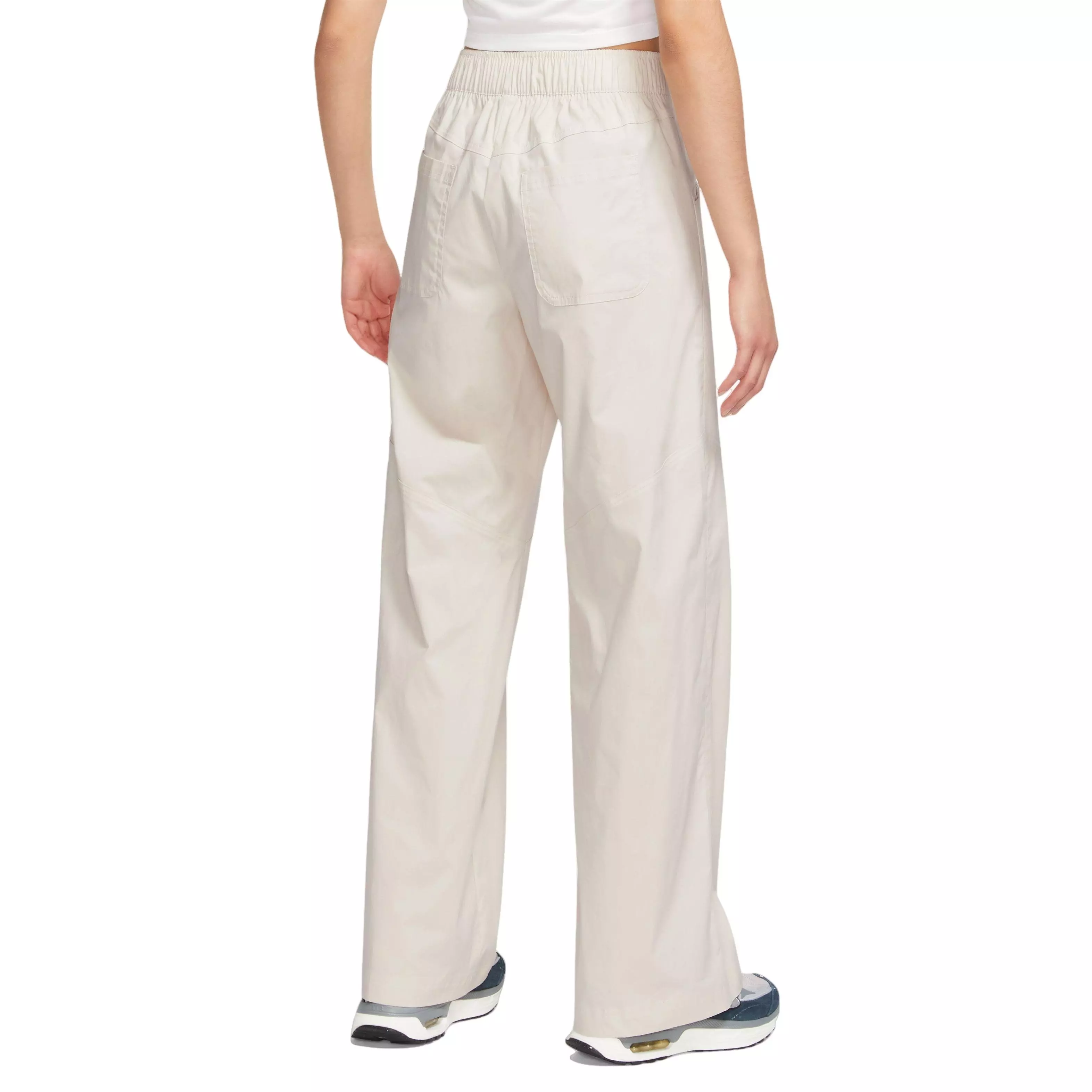 Nike Women's Sportswear Essentials Woven High-Rise OH Pants-Cream - CREAM