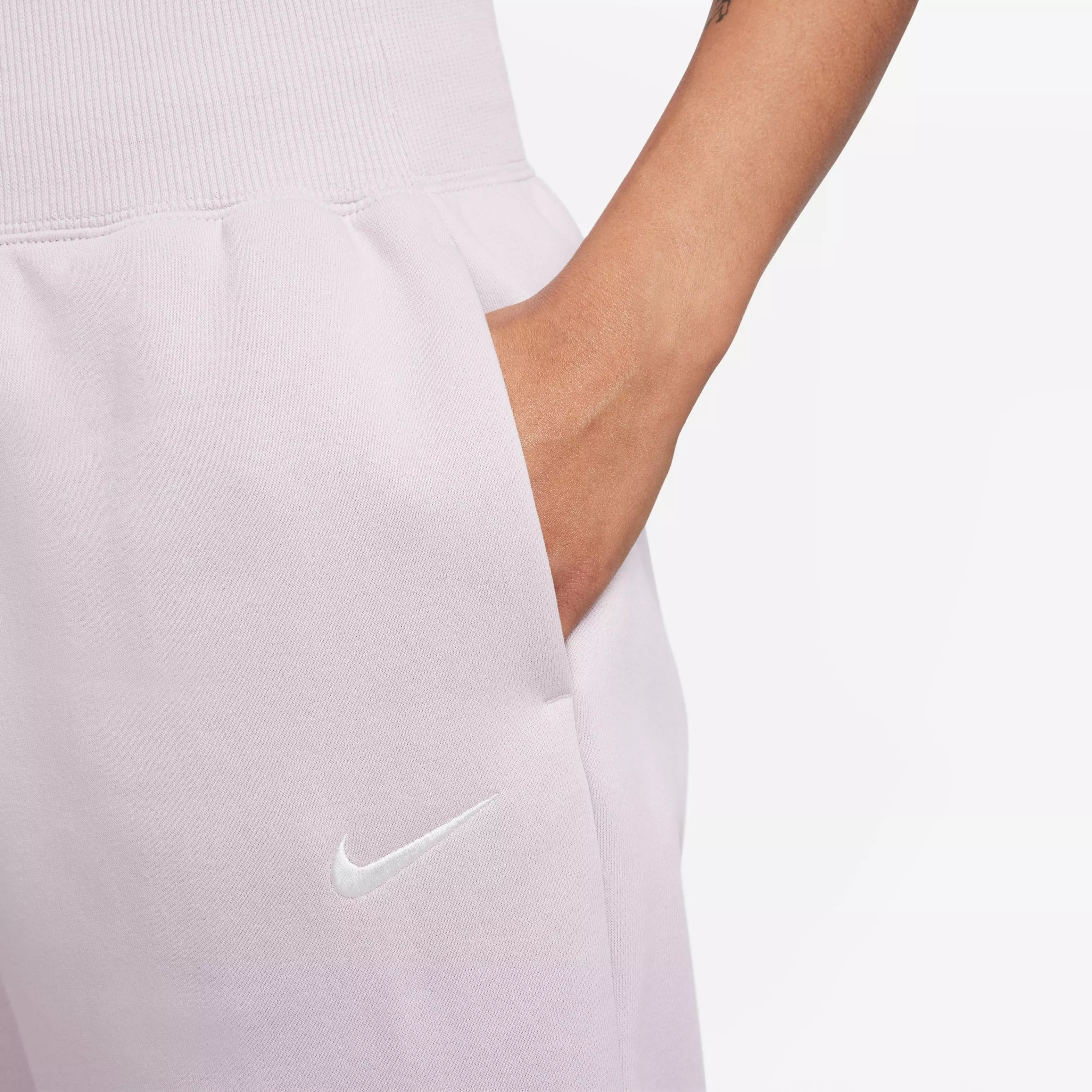 Nike Women's Sportswear Phoenix Fleece High-Rise Pants - Platinum Violet - VIOLET