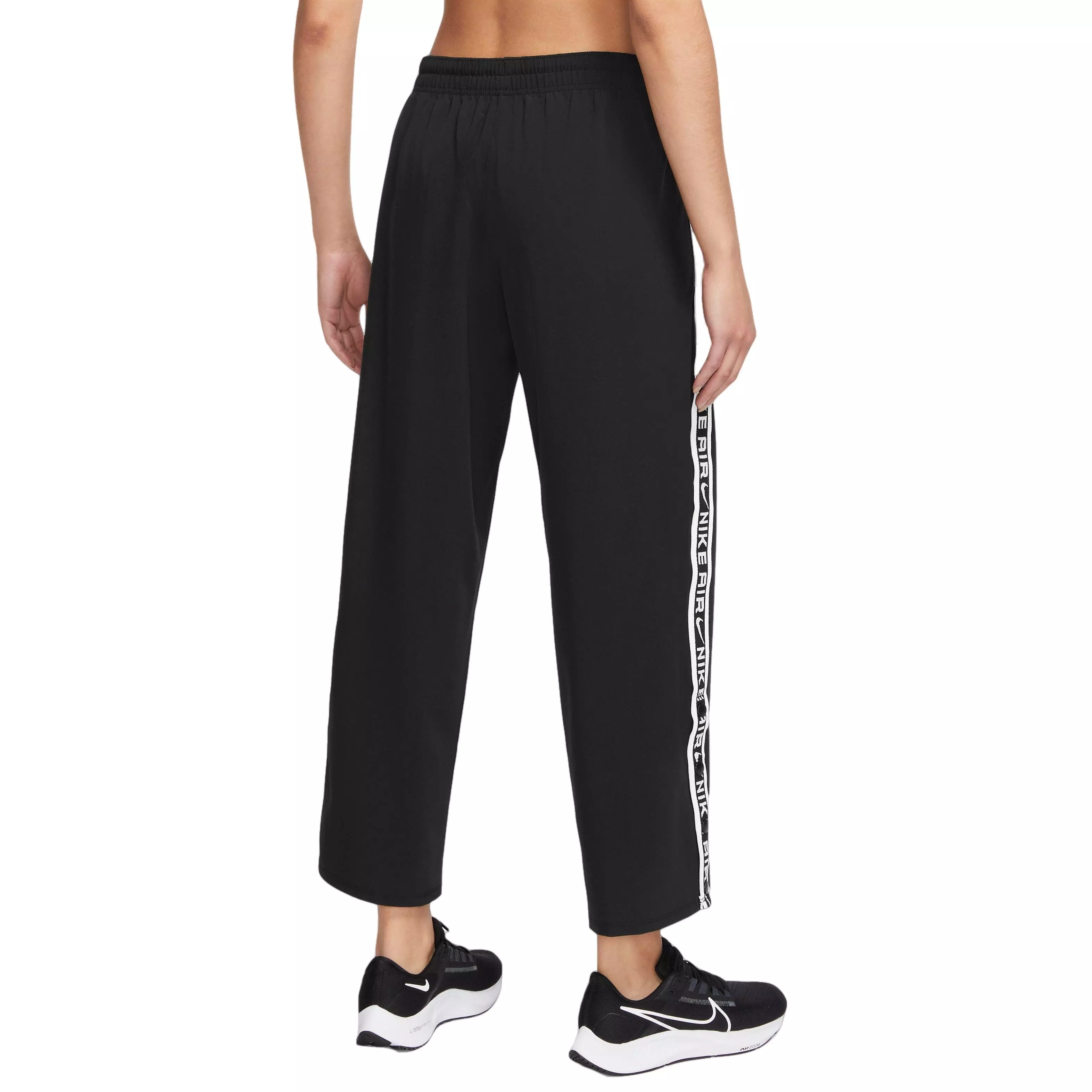 Nike Women's Sportswear Air Mid-Rise Running Pants-Black - BLACK/WHITE