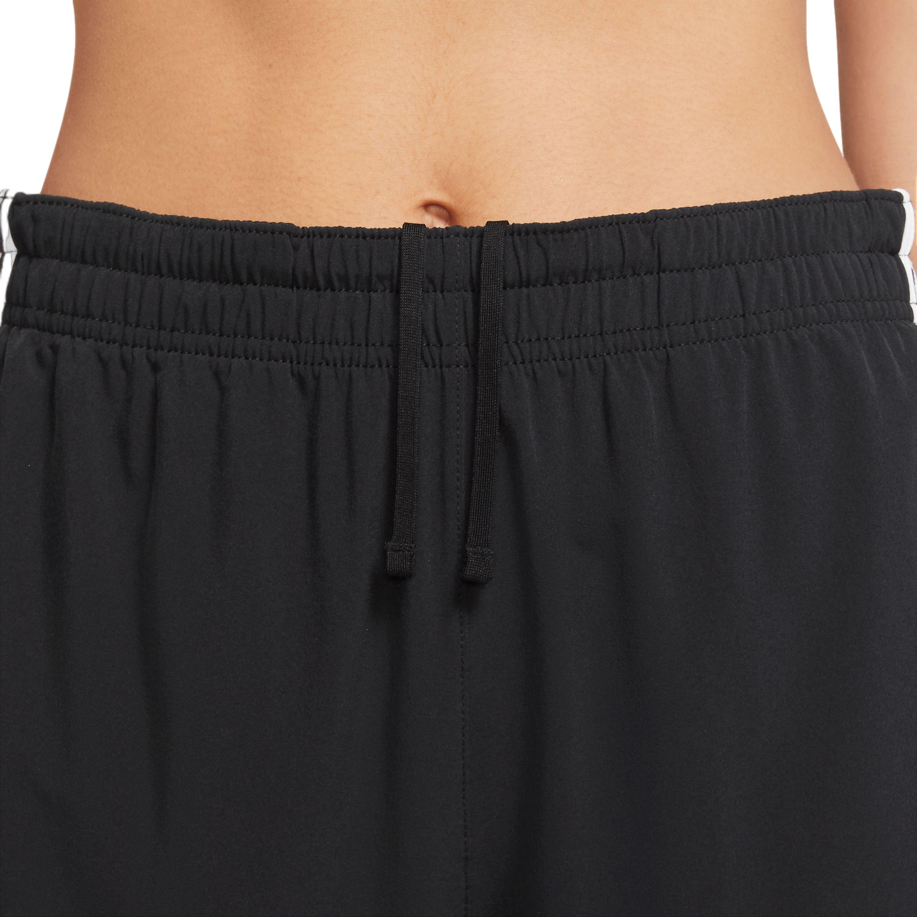 Nike Women's Sportswear Air Mid-Rise Running Pants-Black - BLACK/WHITE Thumbnail View 3