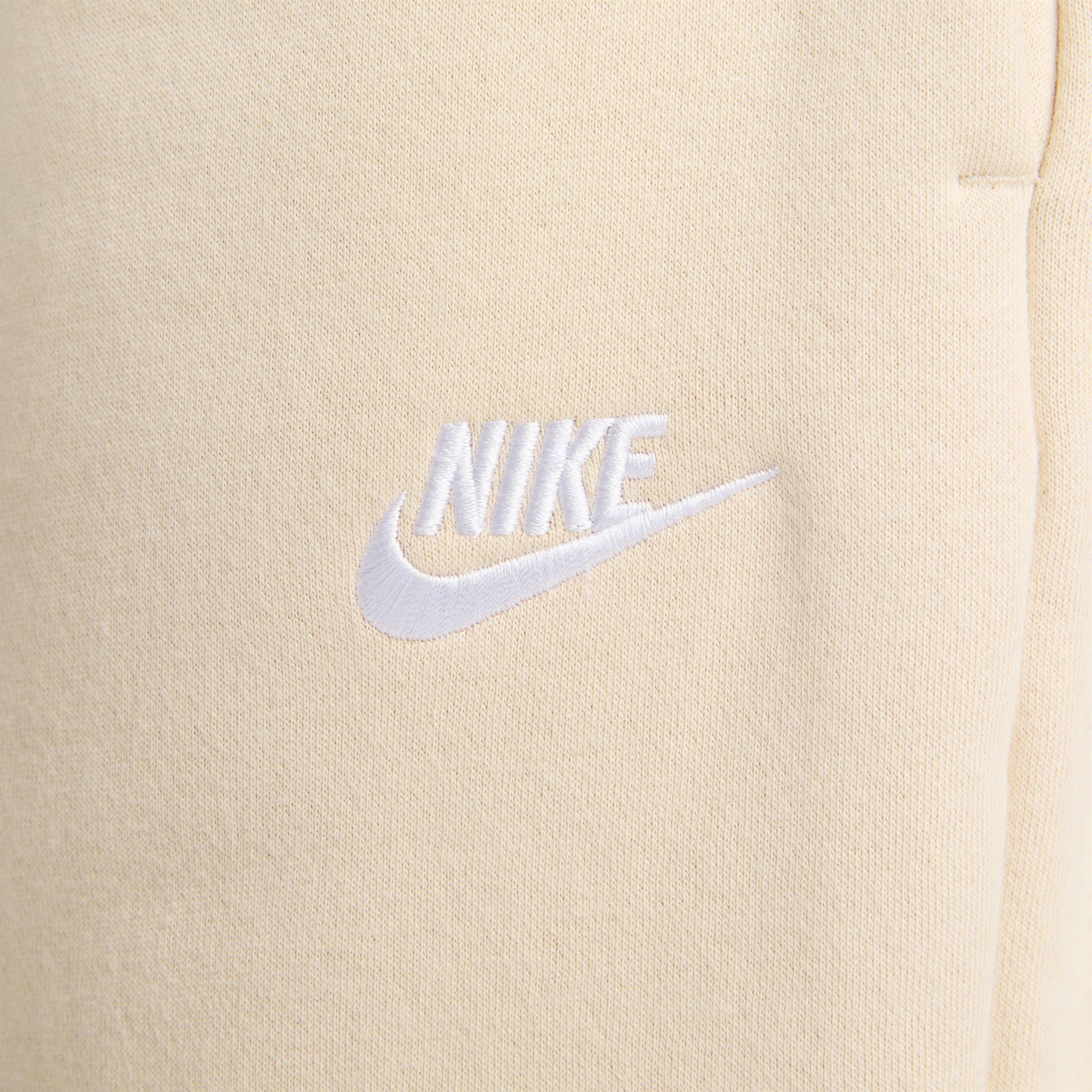 Nike Women's Sportswear Club Fleece Mid-Rise Oversized Sweatpants - Sand - BEIGE Thumbnail View 1