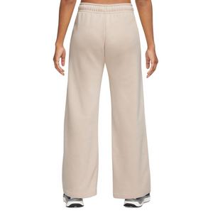 Nike Women's Sportswear Club Fleece Mid-Rise Wide-Leg Pants-Cream
