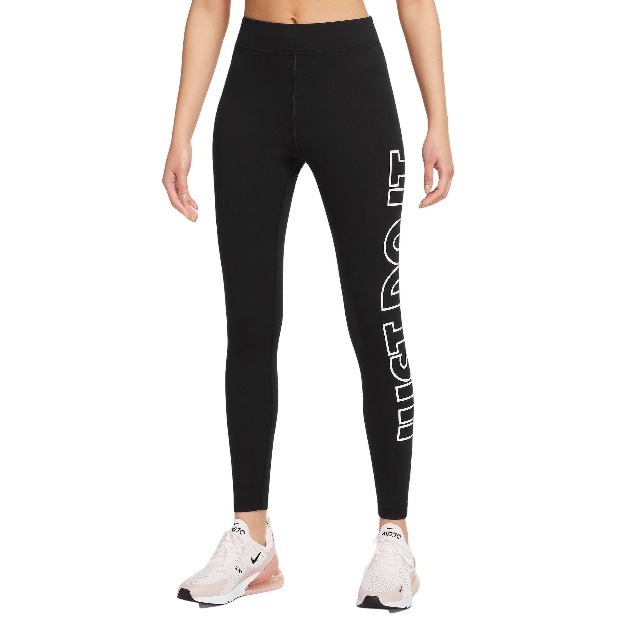 Nike Women's High-Waisted Graphic Leggings - Black