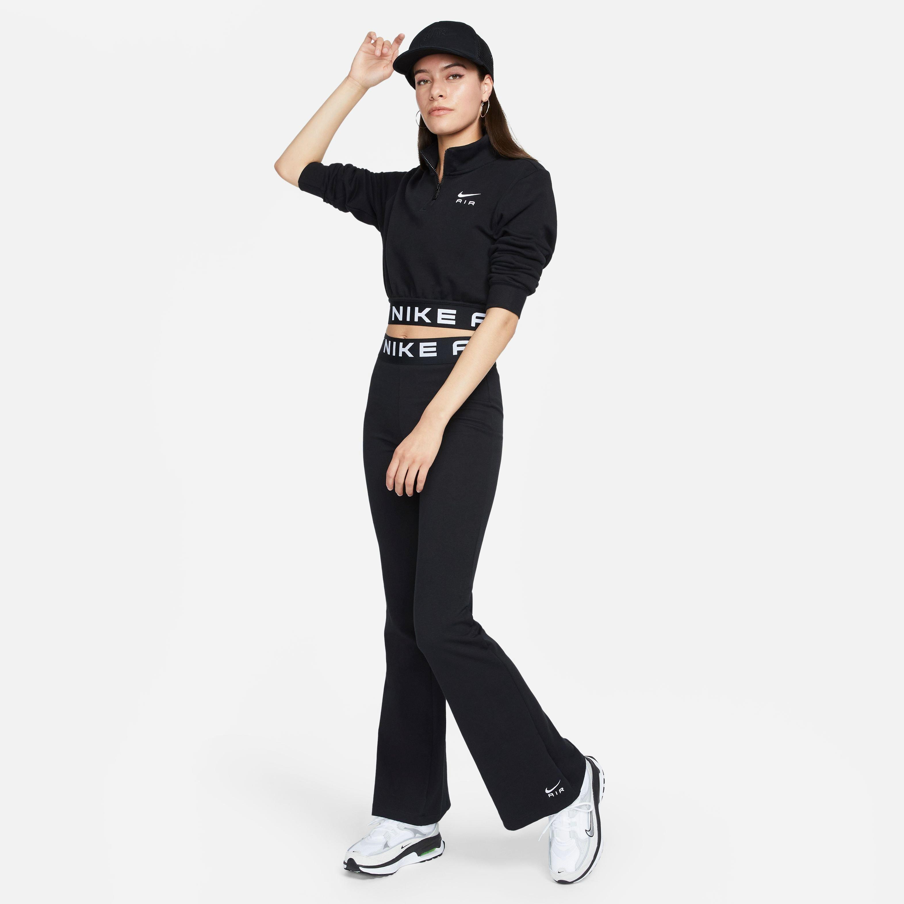 Nike Women's Air High-Rise Leggings-Black - BLACK Thumbnail View 8