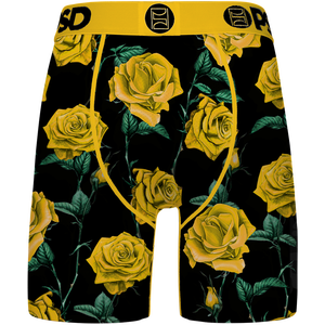 PSD Men's Yellow Roses Retro Underwear