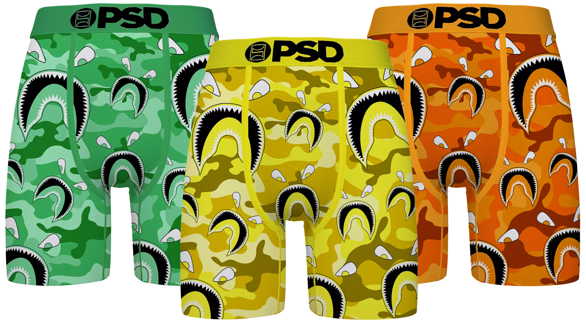 PSD Men's Warface Mini Faces Underwear-3PK - MULTI-COLOR
