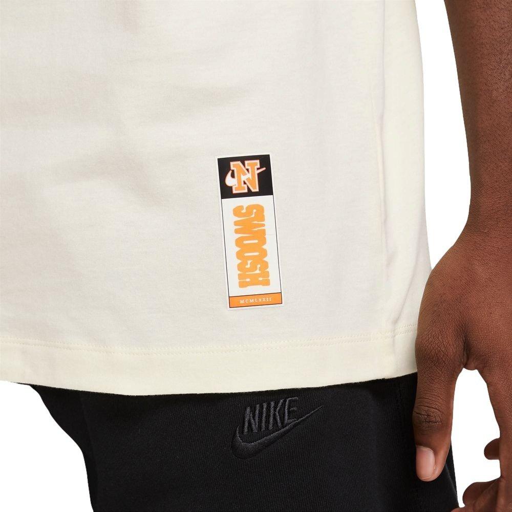 Nike Men's Sportswear Suede Front Graphic Tee - Coconut Milk - OFF-WHITE Thumbnail View 3