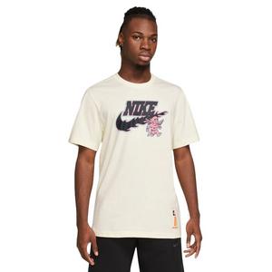 Nike Men's Sportswear Suede Front Graphic Tee - Coconut Milk