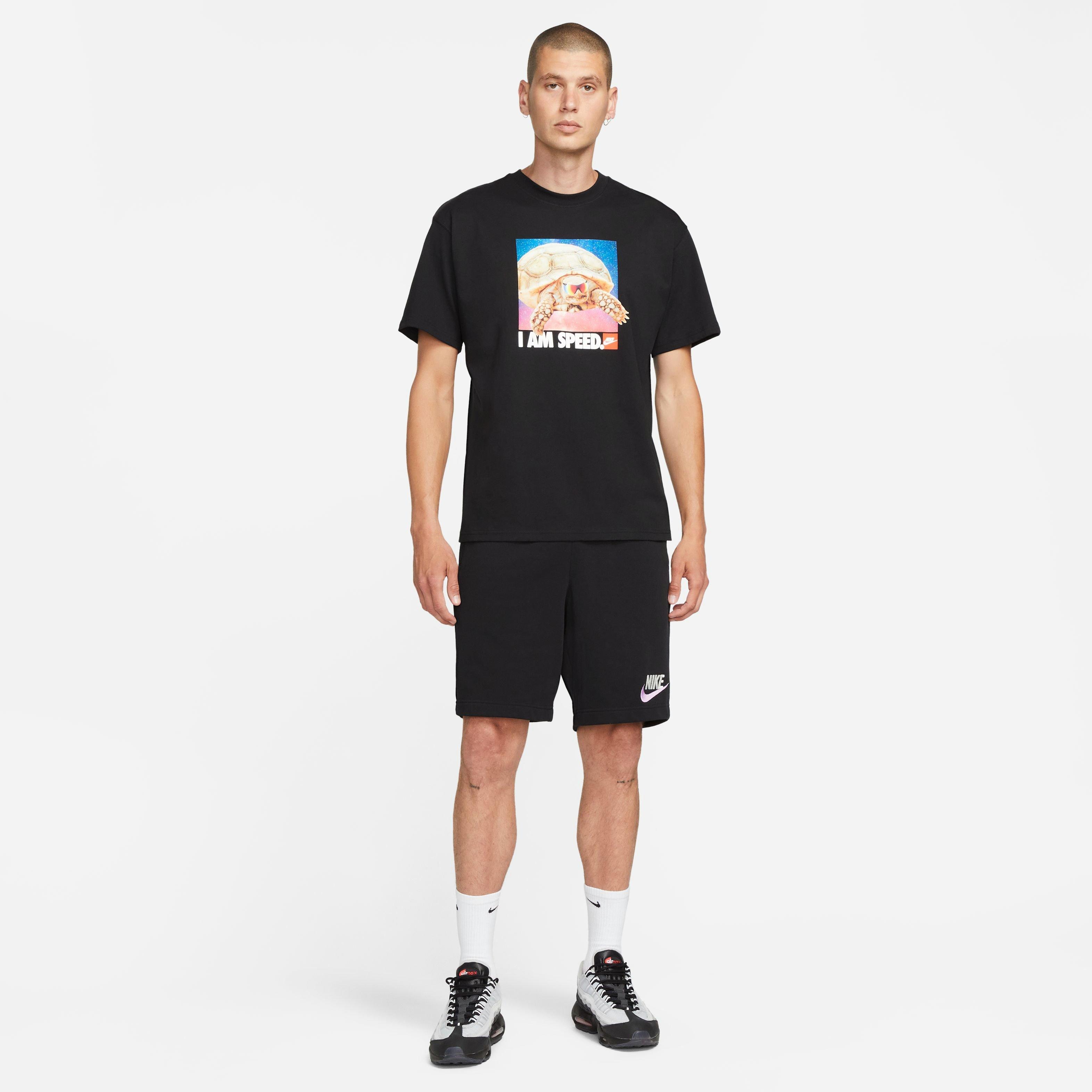 Nike Men's Sportswear Max90 Speed Turtle Tee - BLACK Thumbnail View 6