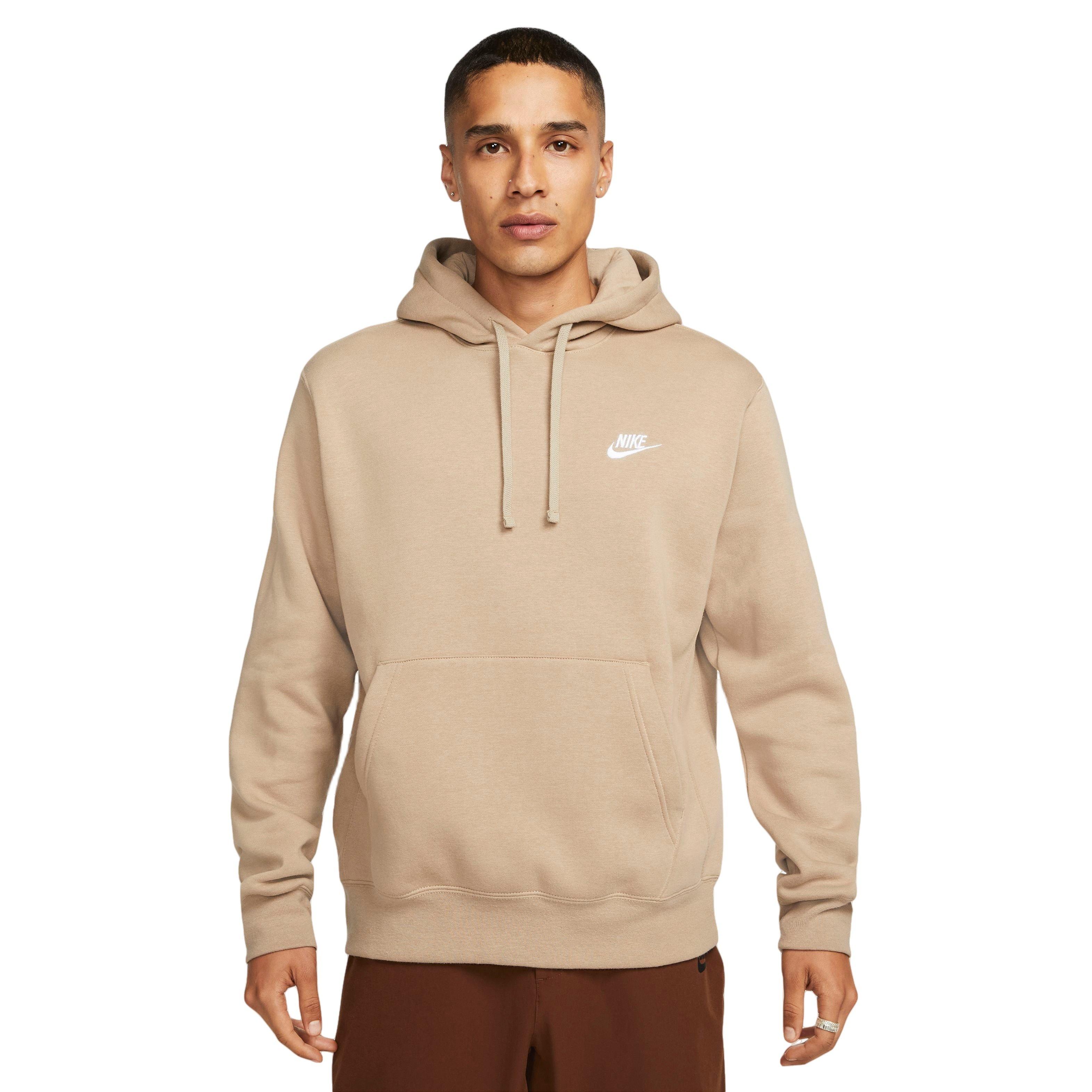 Nike Men's Sportswear Club Fleece Pullover Hoodie-Khaki - Hibbett