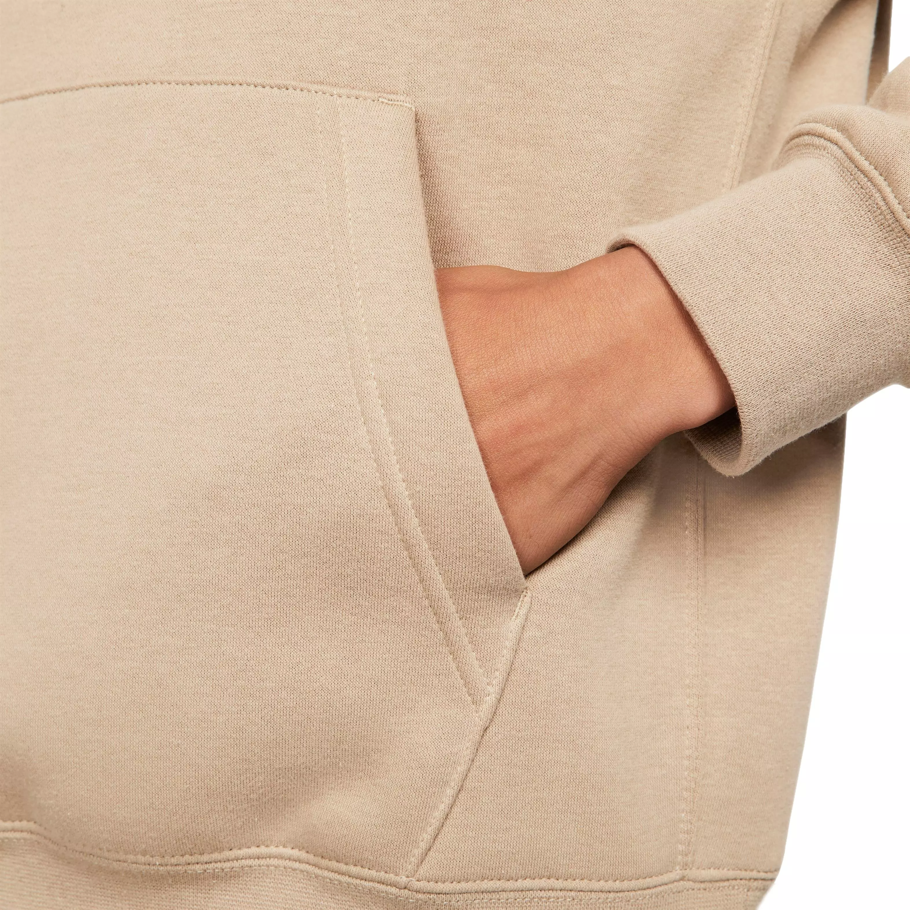 Nike Men's Sportswear Club Fleece Pullover Hoodie-Khaki - KHAKI