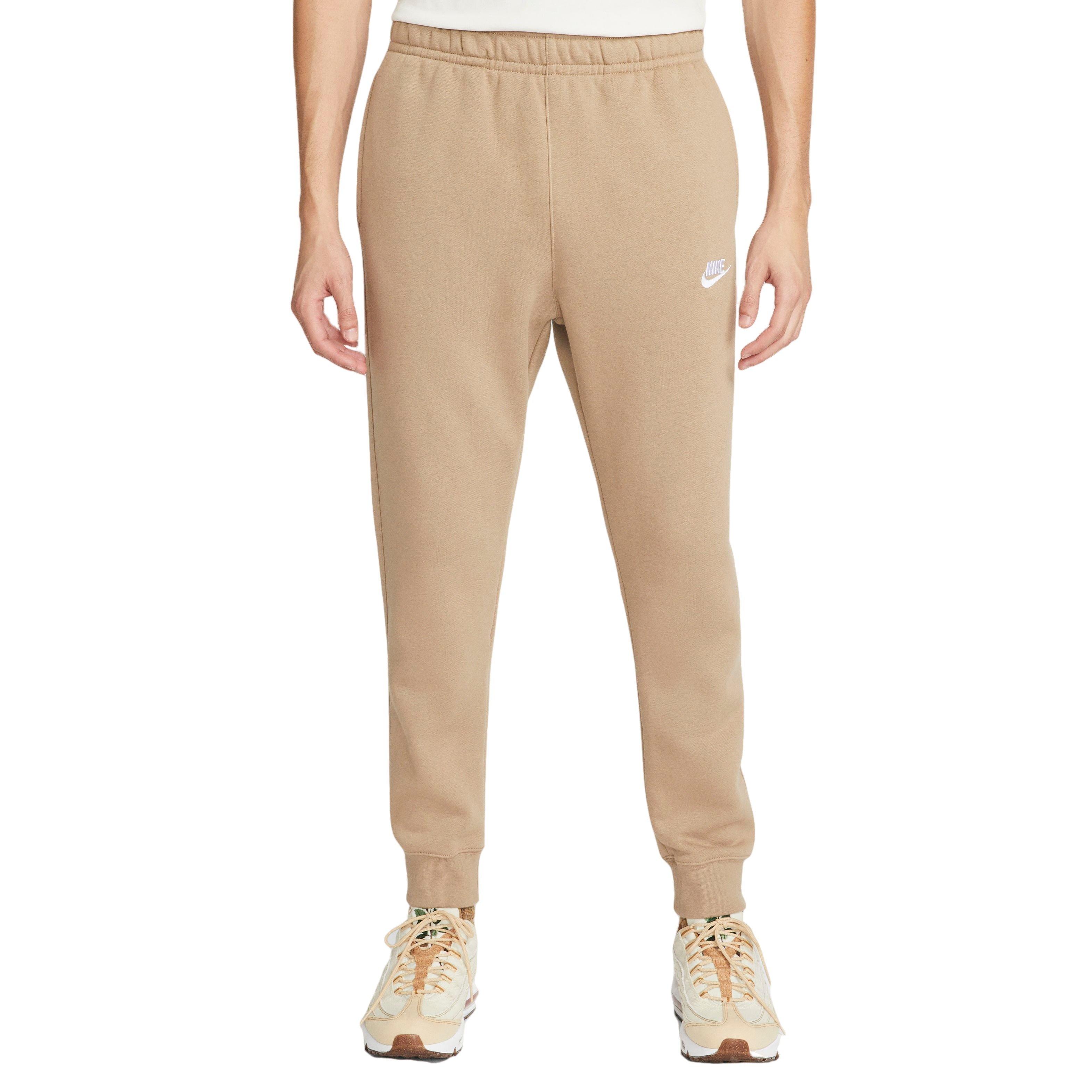 Nike Men's Sportswear Club Fleece Joggers-Khaki - KHAKI Thumbnail View 1