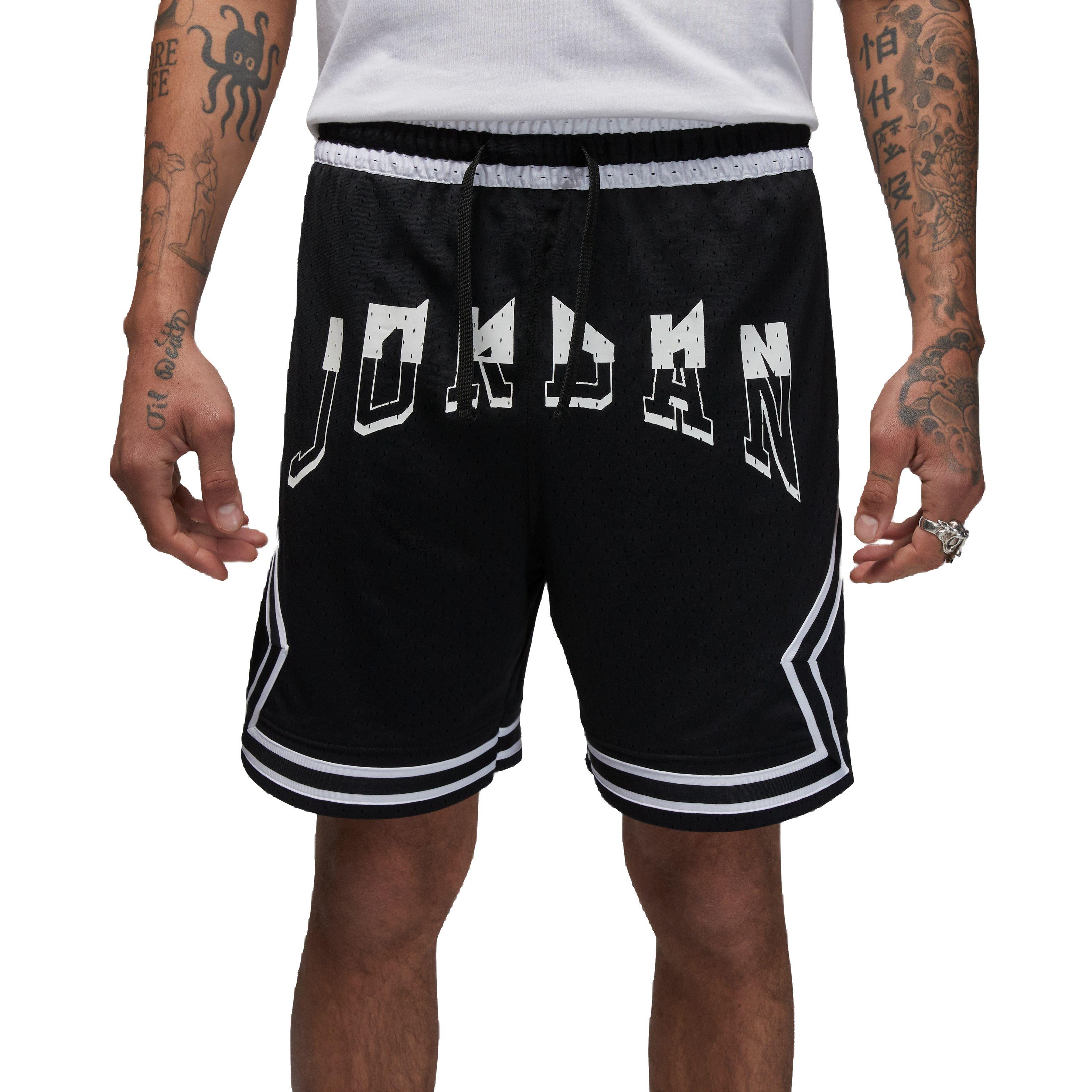 Jordan Men's Dri-FIT Sport Diamond Shorts-Black - BLACK/WHITE Thumbnail View 1