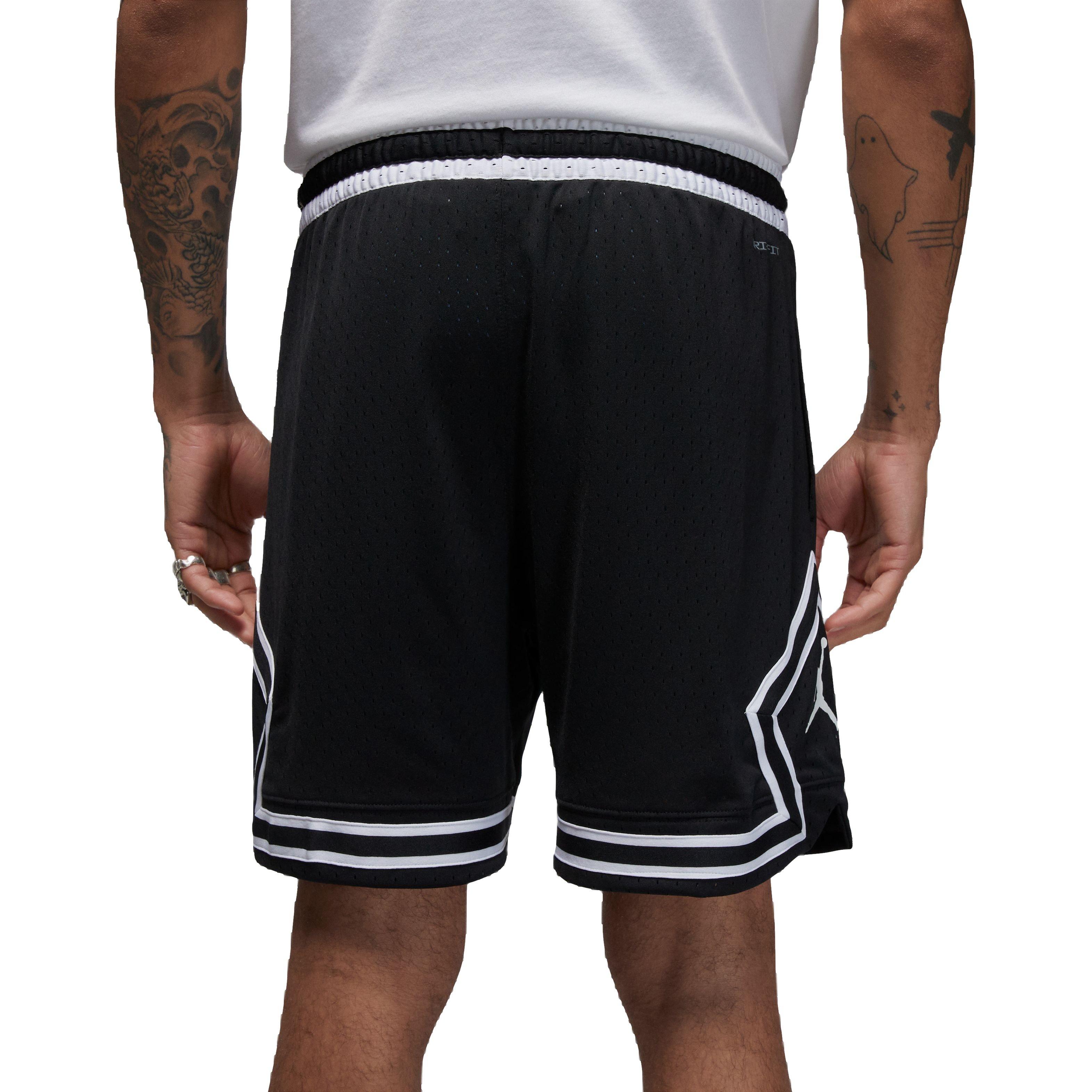 Jordan Men's Dri-FIT Sport Diamond Shorts-Black - BLACK/WHITE Thumbnail View 2