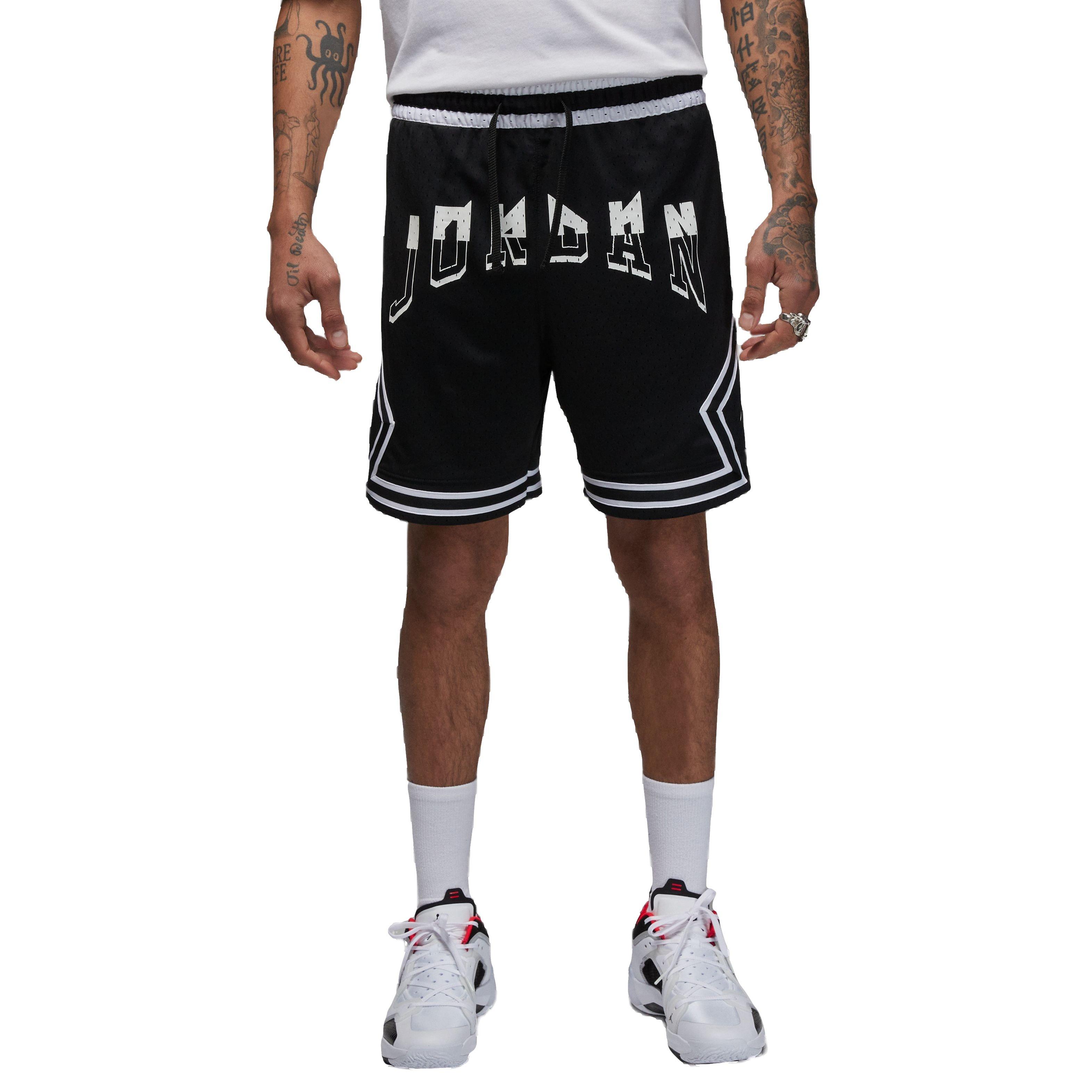 Jordan Men's Dri-FIT Sport Diamond Shorts-Black - BLACK/WHITE Thumbnail View 3