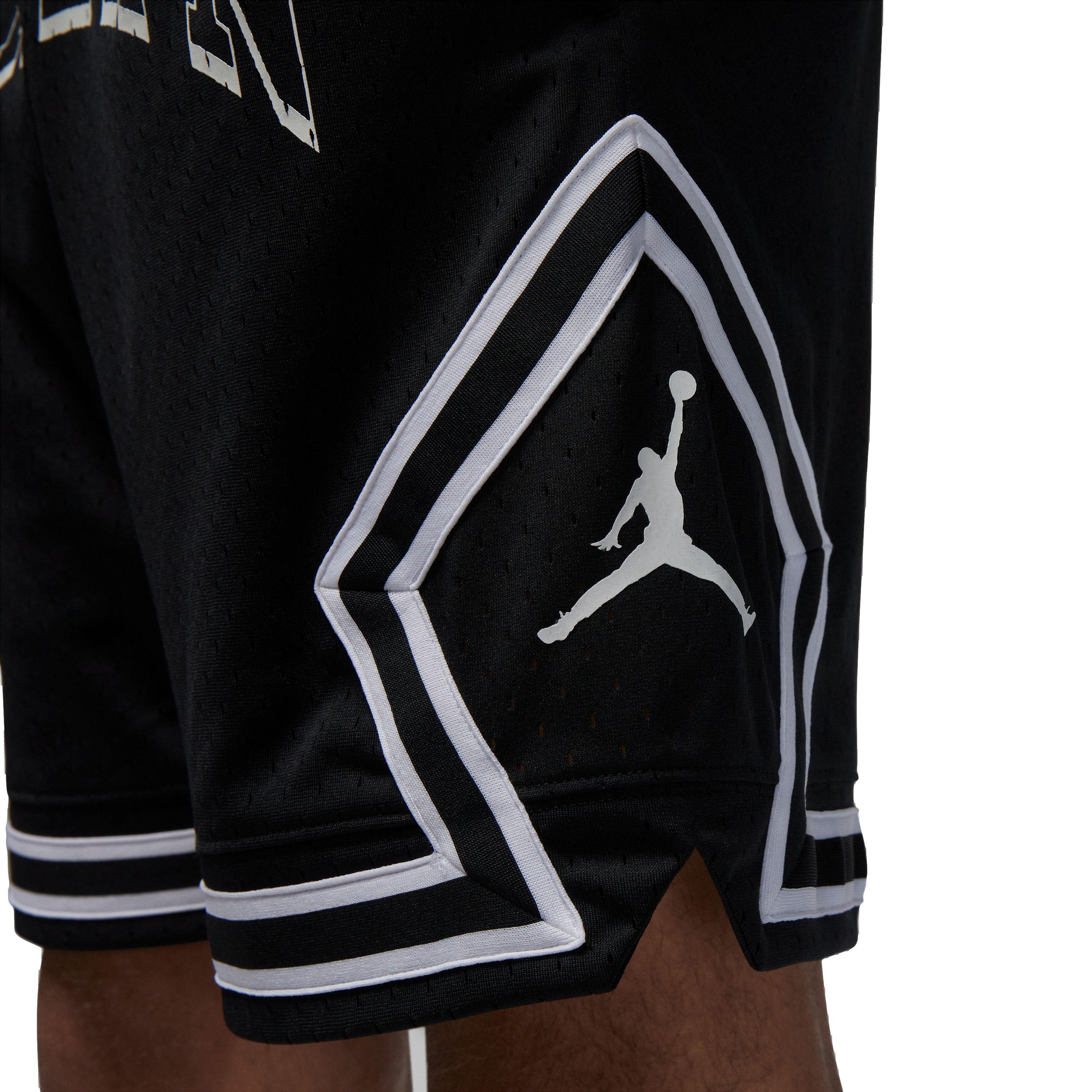 Jordan Men's Dri-FIT Sport Diamond Shorts - Black - BLACK/WHITE Thumbnail View 5