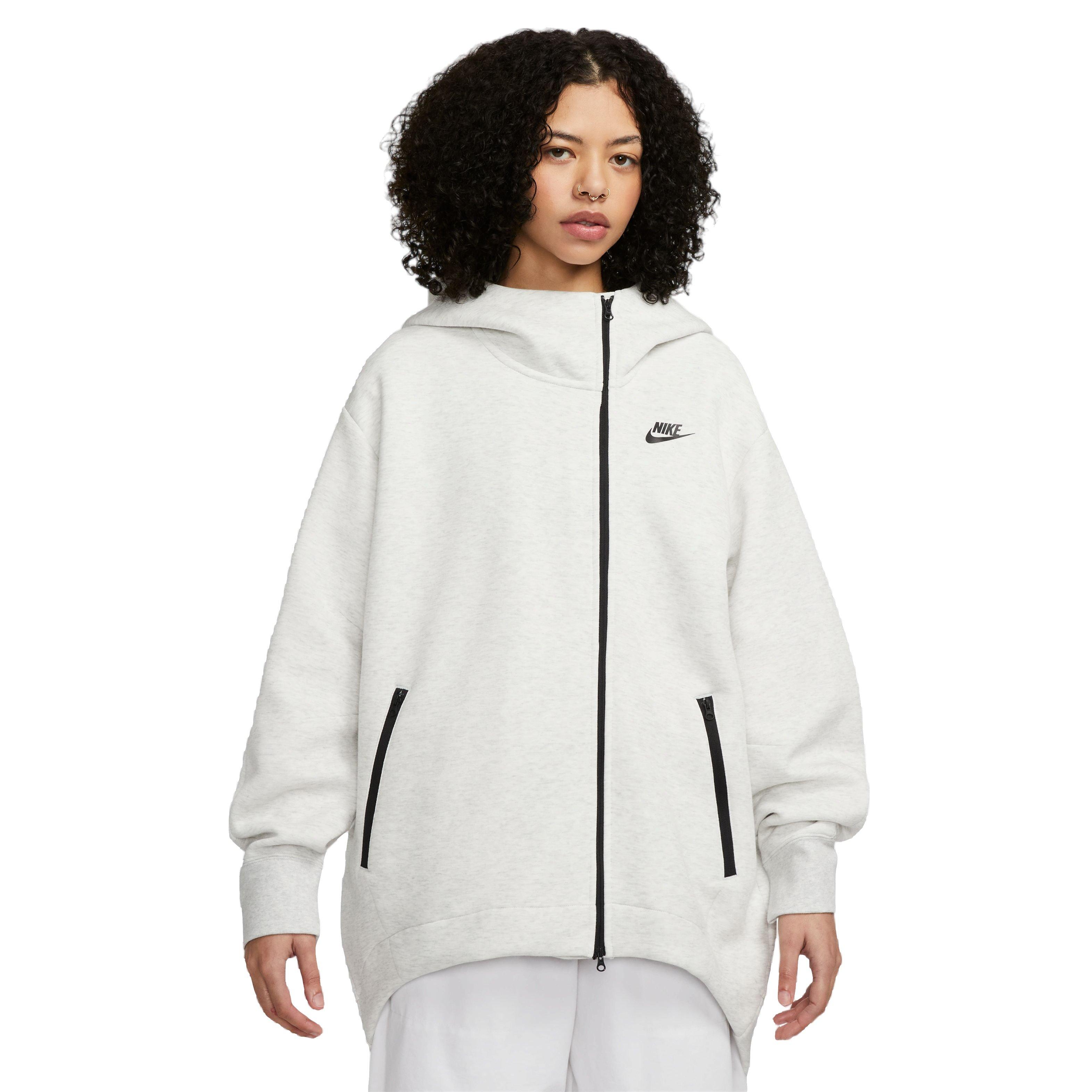 Nike Women's Sportswear Tech Fleece Loose Cape-Lt Grey - LT GREY Thumbnail View 1