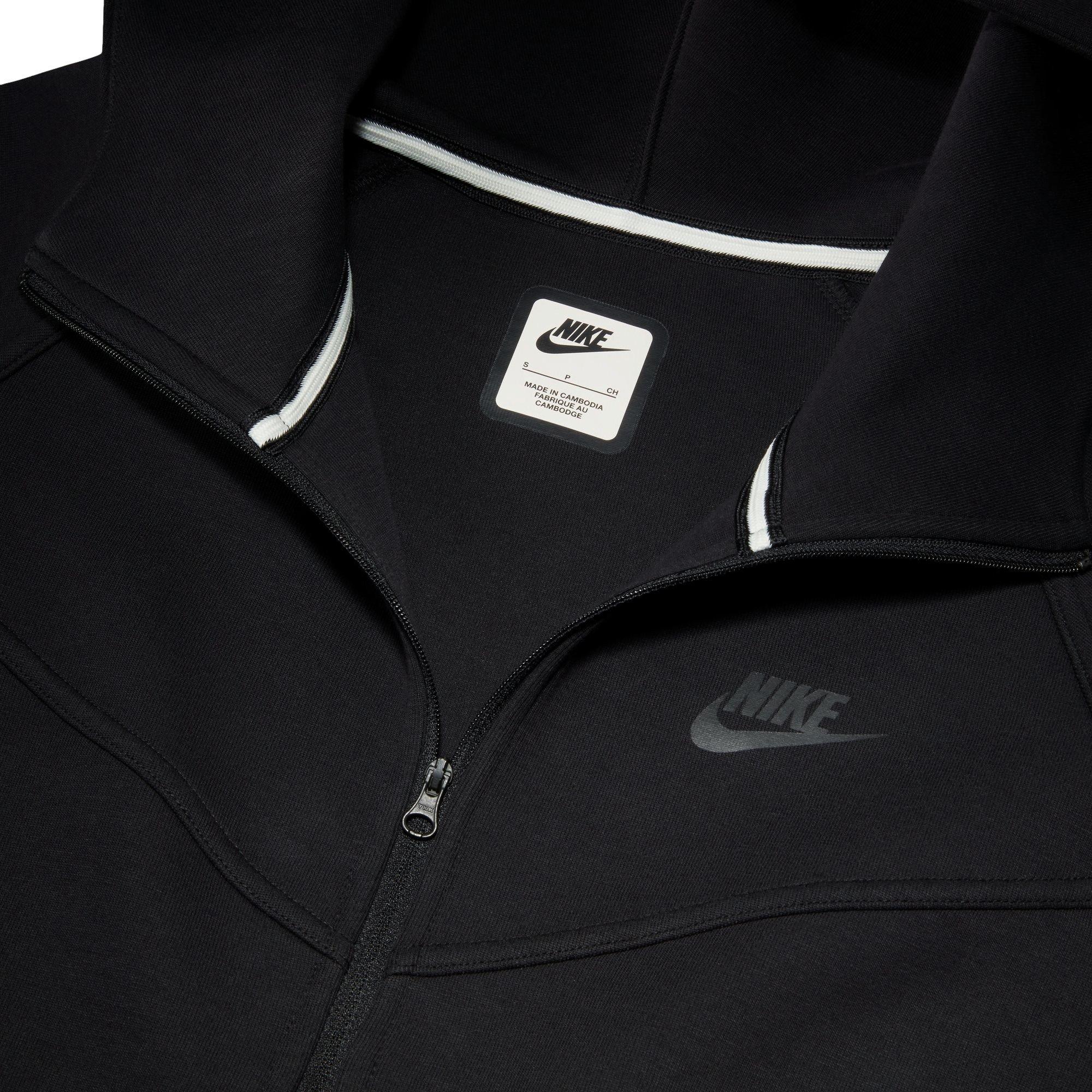 Nike Women's Sportswear Tech Fleece Windrunner Jacket-Black - BLACK Thumbnail View 3