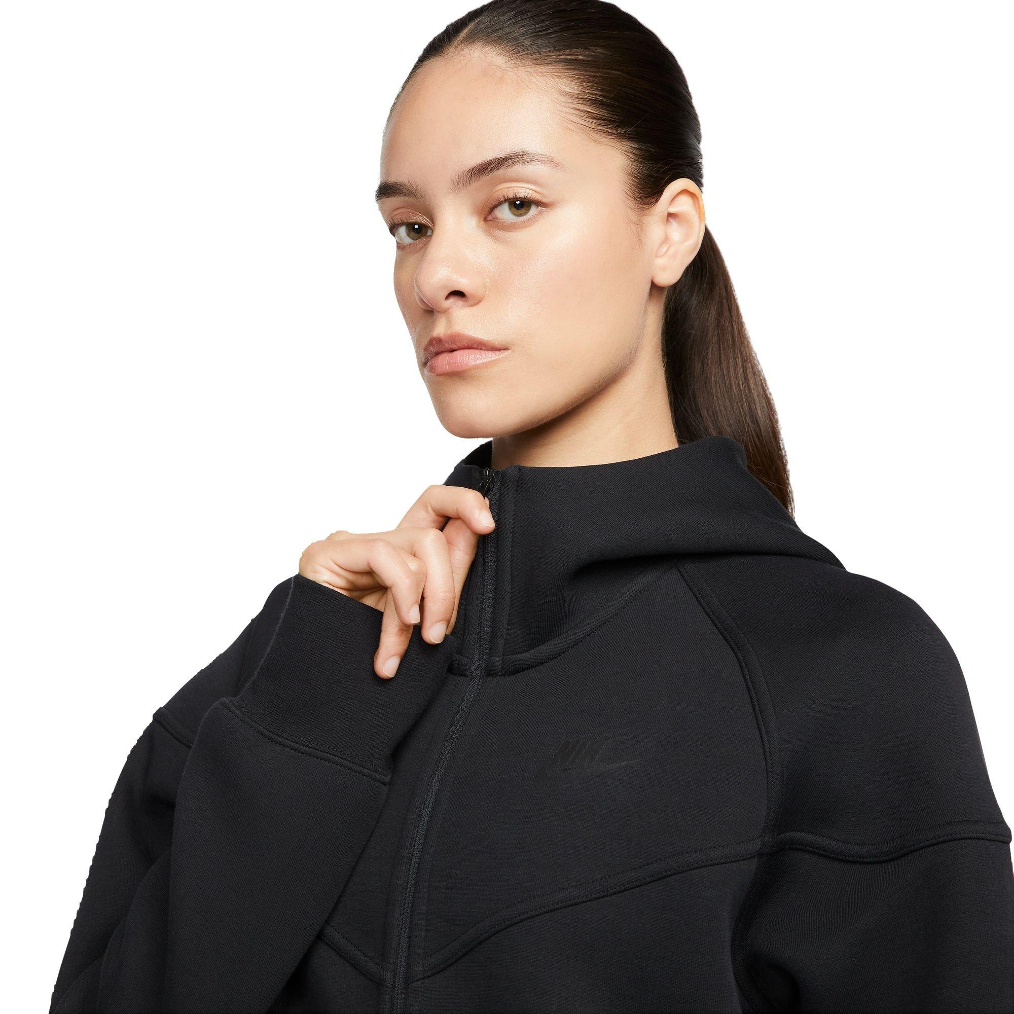 Nike Women's Sportswear Tech Fleece Windrunner Jacket-Black - BLACK Thumbnail View 5