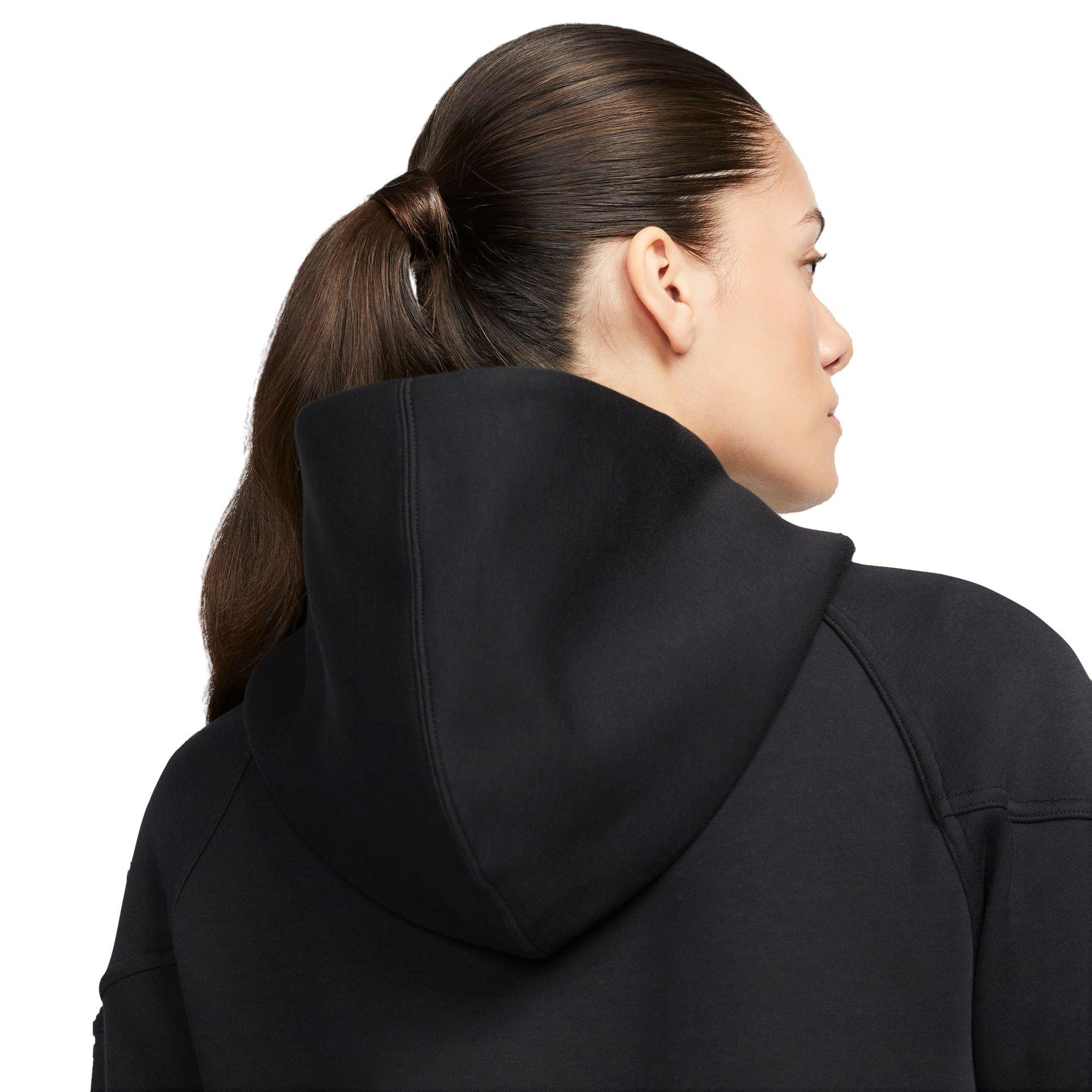 Nike Women's Sportswear Tech Fleece Windrunner Jacket-Black - BLACK Thumbnail View 7