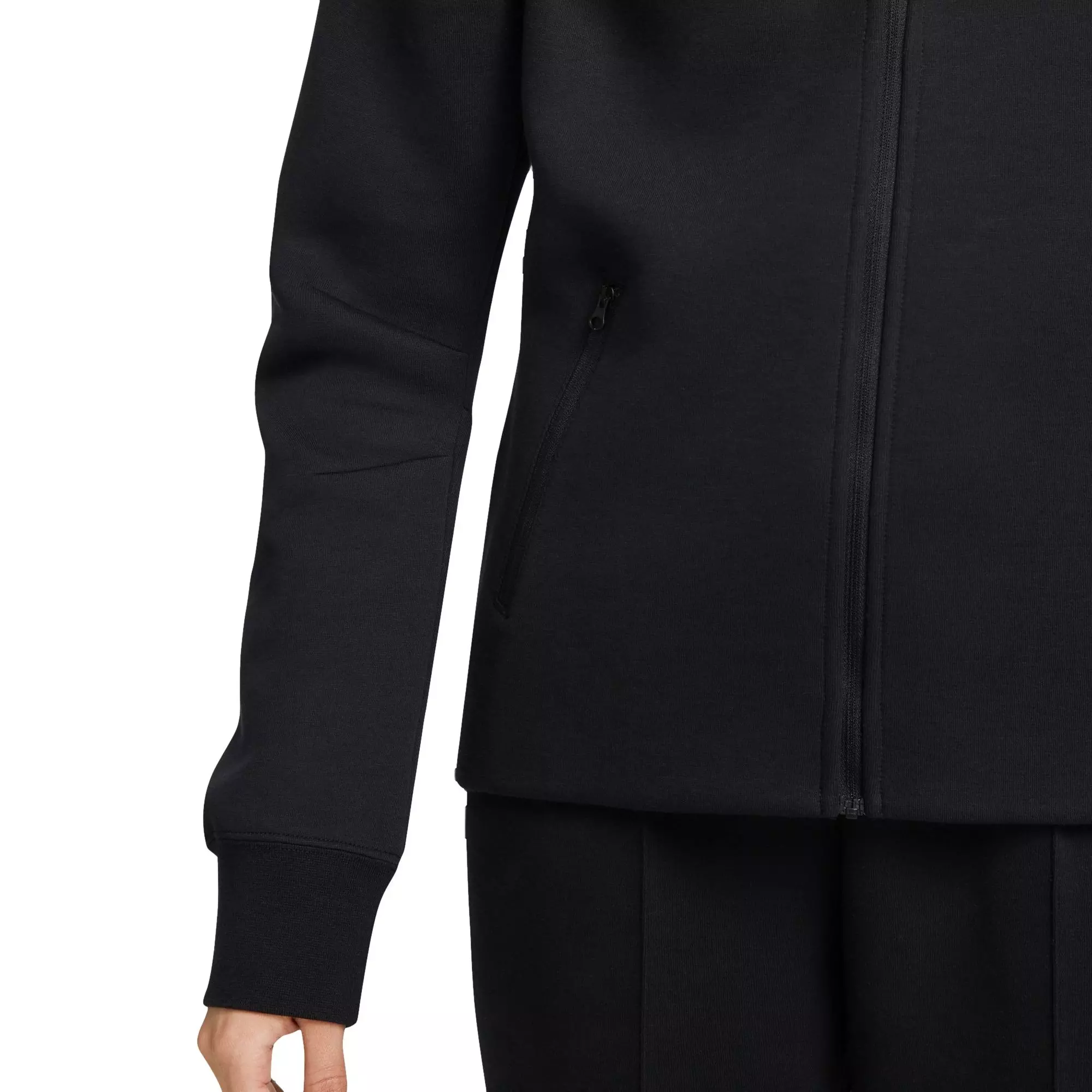 Nike Women's Sportswear Tech Fleece Windrunner Jacket-Black - BLACK