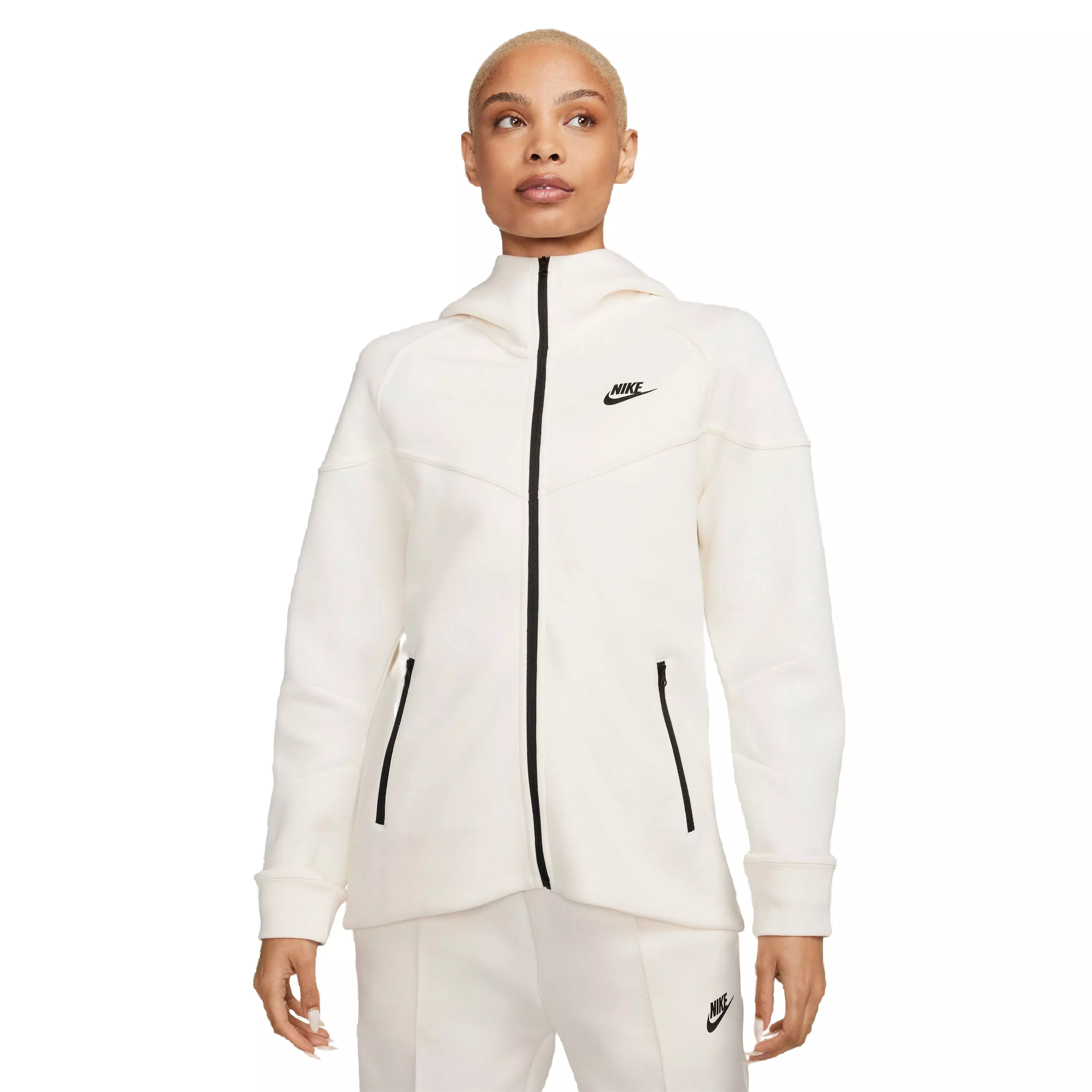 Nike Women's Sportswear Tech Fleece Windrunner Full-Zip Jacket-Ivory​ -  Hibbett