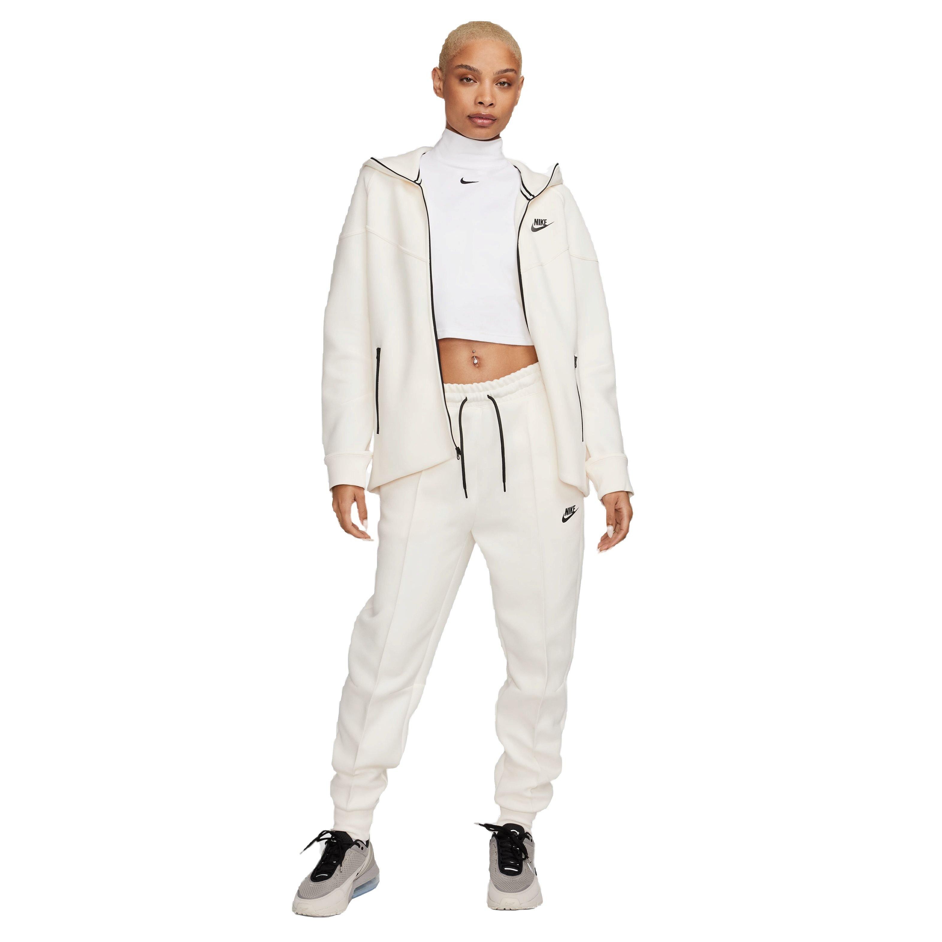Nike Women's Sportswear Tech Fleece Windrunner Full-Zip Jacket-Ivory - IVORY Thumbnail View 7