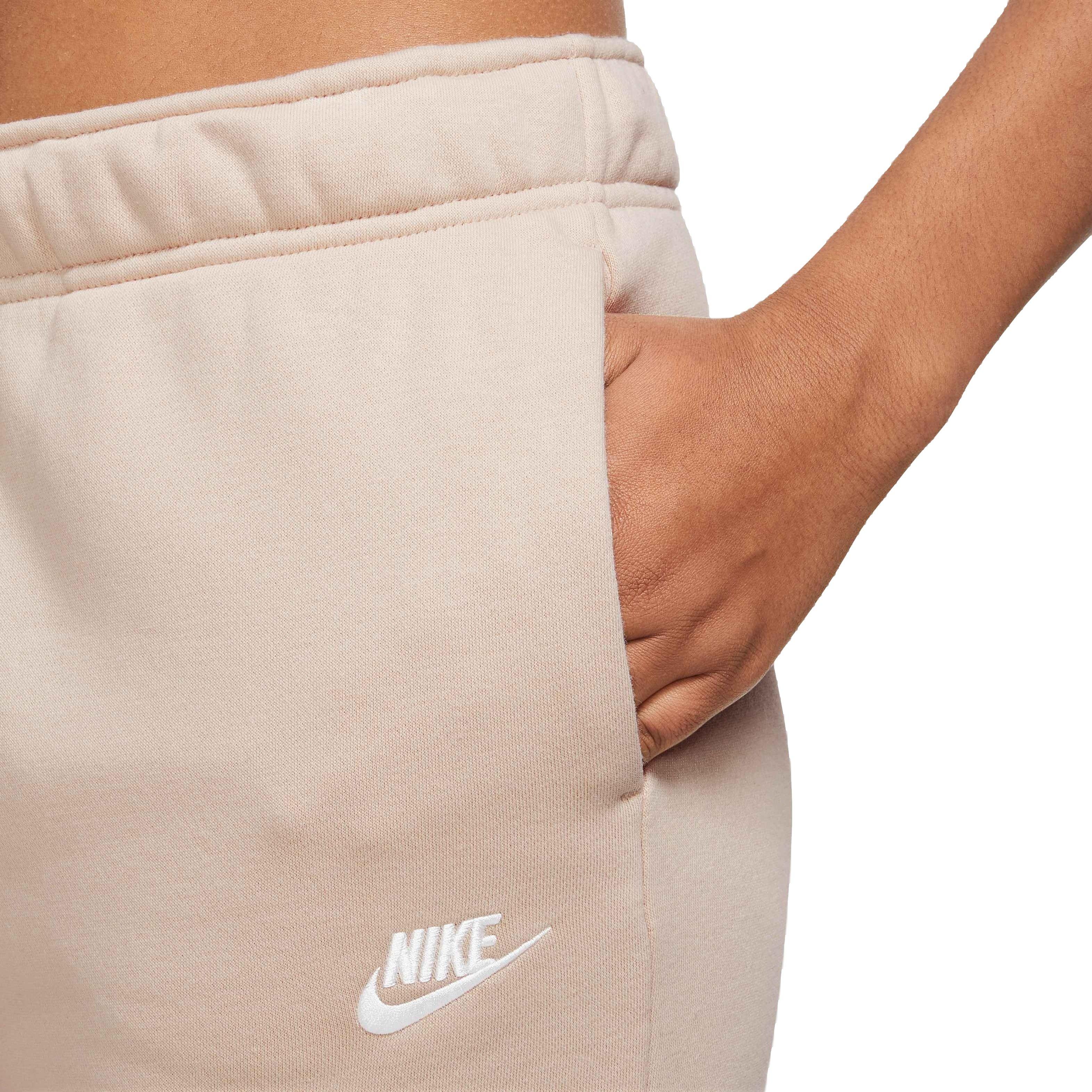 Nike Sportswear Club Fleece Mid-Rise Women's Cream Joggers