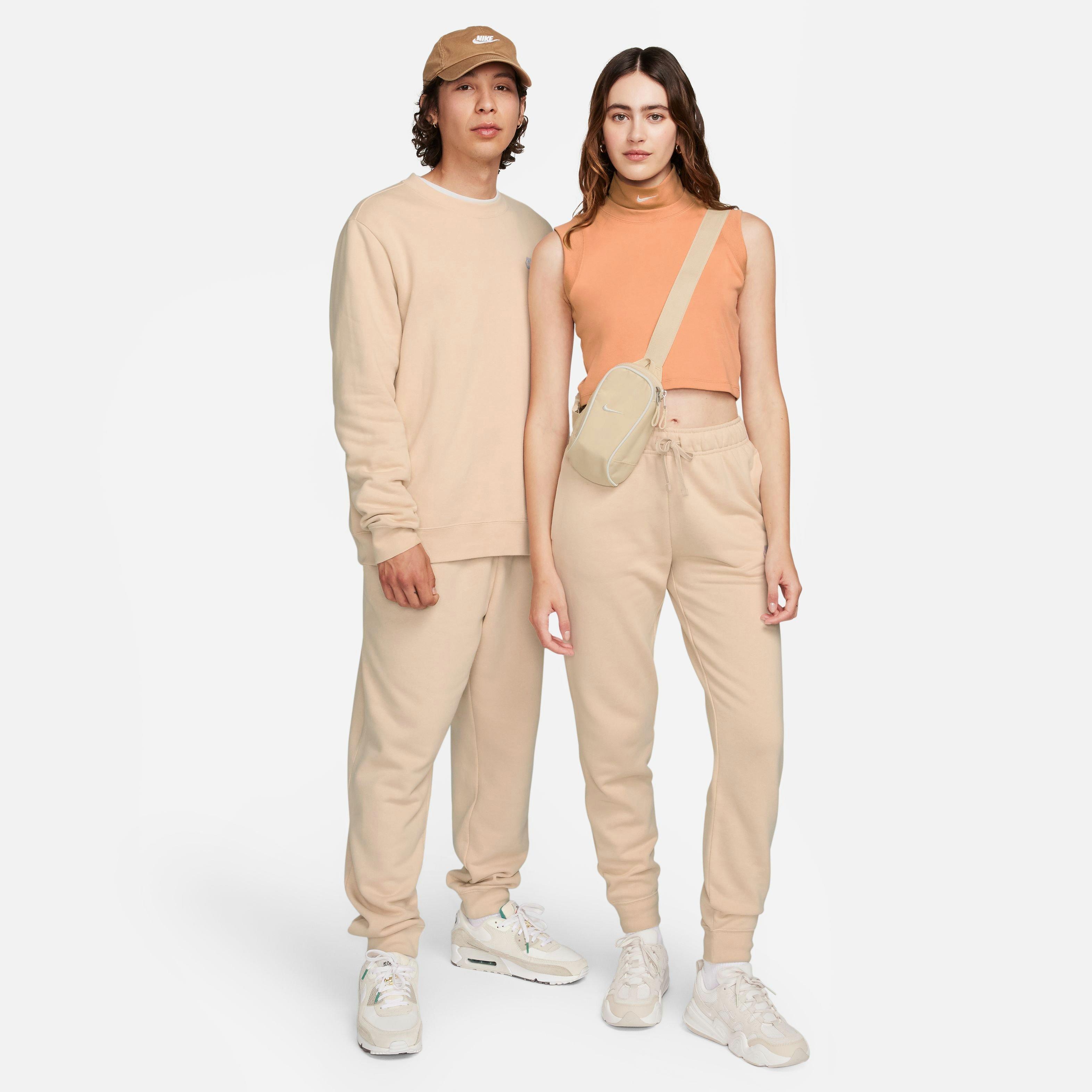 Nike Sportswear Club Fleece Mid-Rise Women's Cream Joggers