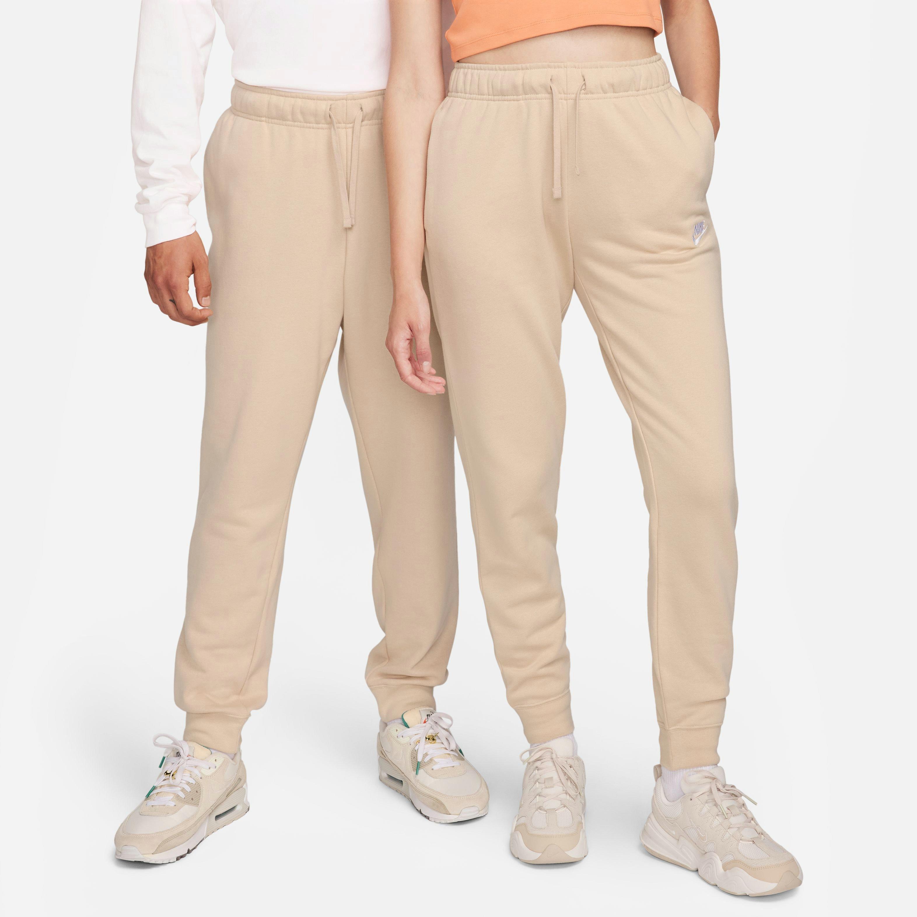 Nike Sportswear Club Fleece Mid-Rise Women's Cream Joggers