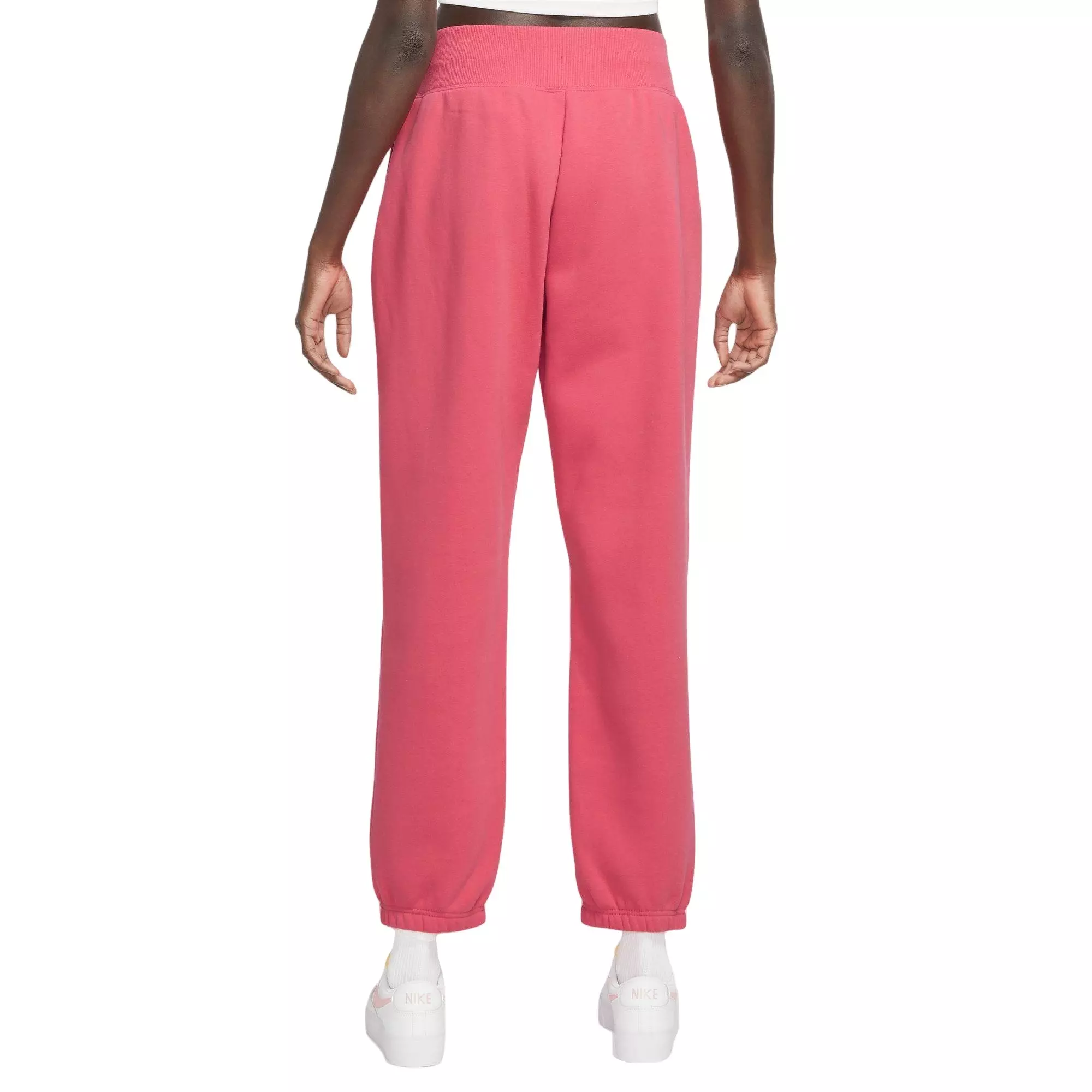 Nike Women's Sportswear Phoenix Fleece High-Rise Fleece Oversized Pants - Light Fusion Red - RED