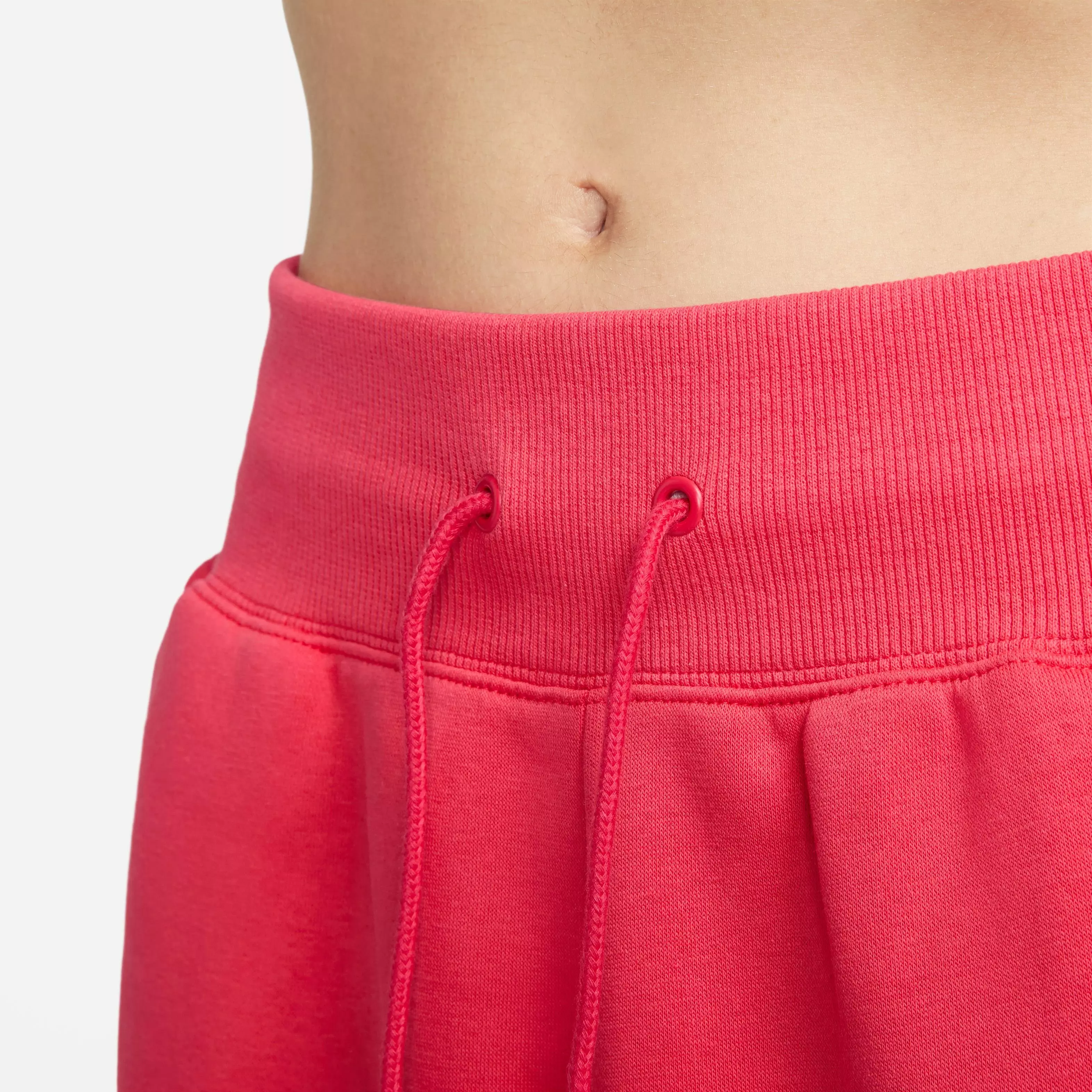 Nike Women's Sportswear Phoenix Fleece High-Rise Fleece Oversized Pants - Light Fusion Red - RED
