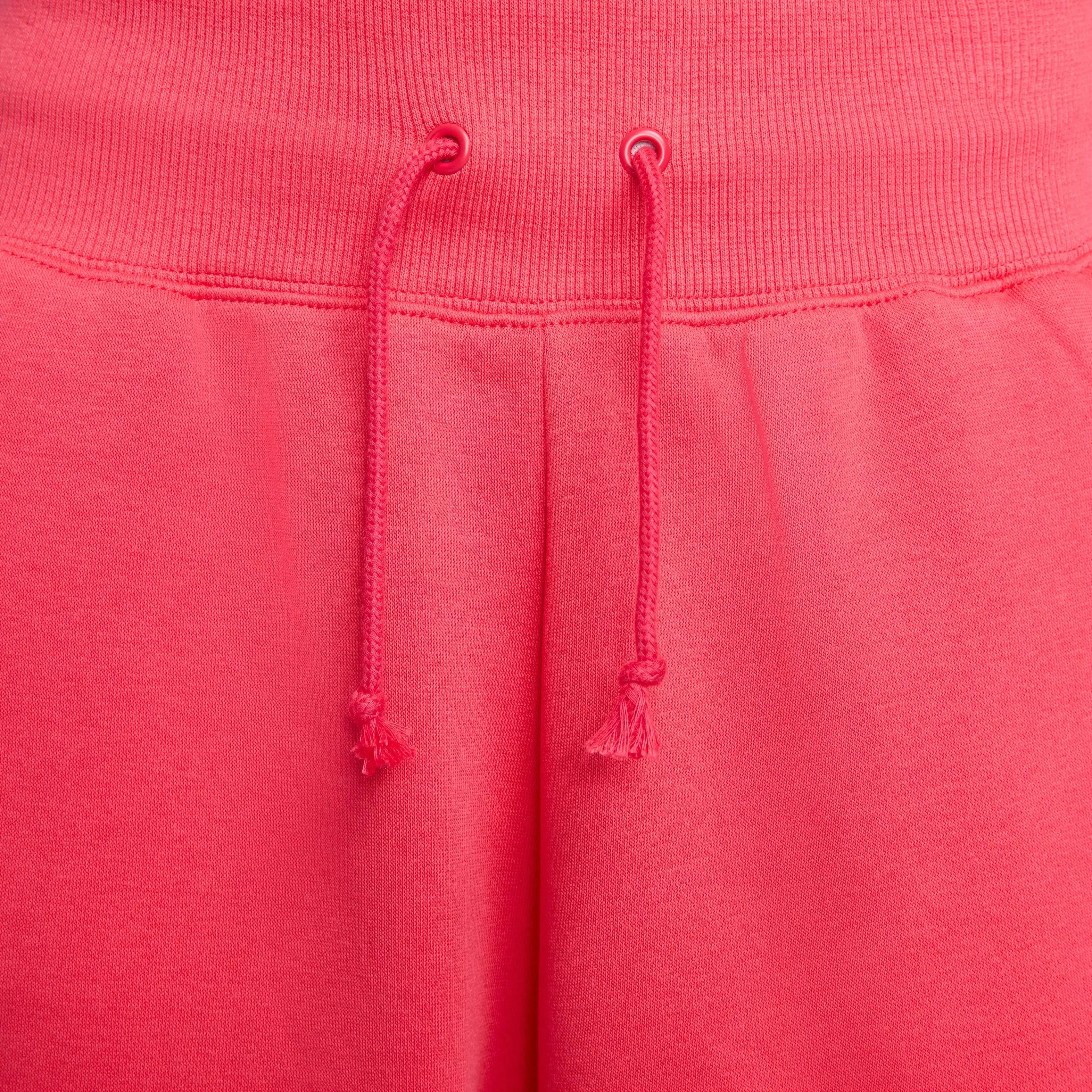 Nike Women's Sportswear Phoenix Fleece High-Rise Fleece Oversized Pants - Light Fusion Red - RED