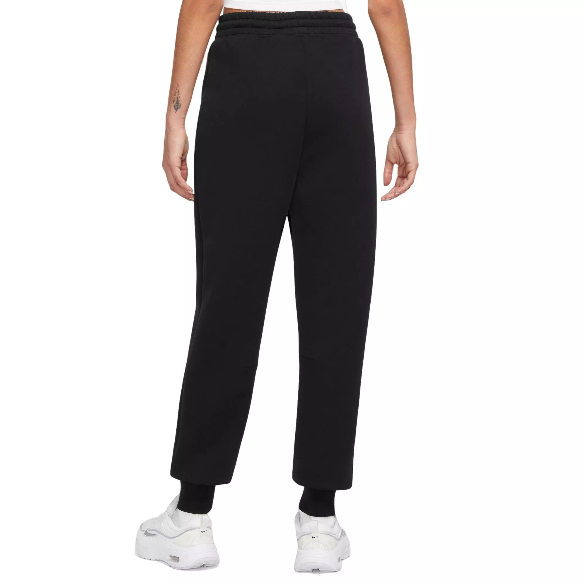 Nike Women's Sportswear Tech Fleece Mid-Rise Joggers-Black - BLACK
