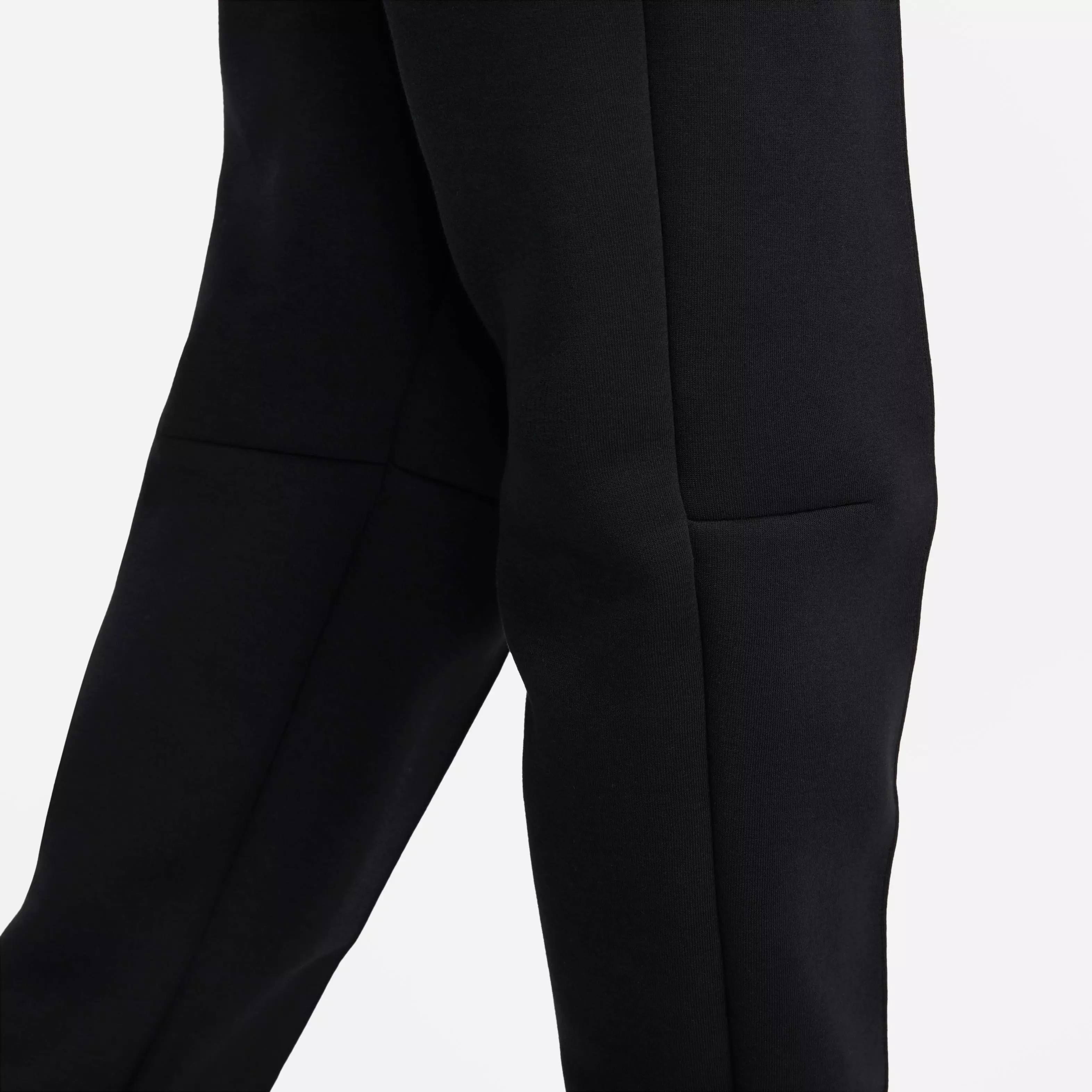 Nike Women's Sportswear Tech Fleece Mid-Rise Joggers-Black - BLACK