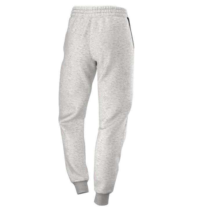 Nike Women's Sportswear Tech Fleece Mid-Rise Joggers-Lt Grey - LT GREY Thumbnail View 2