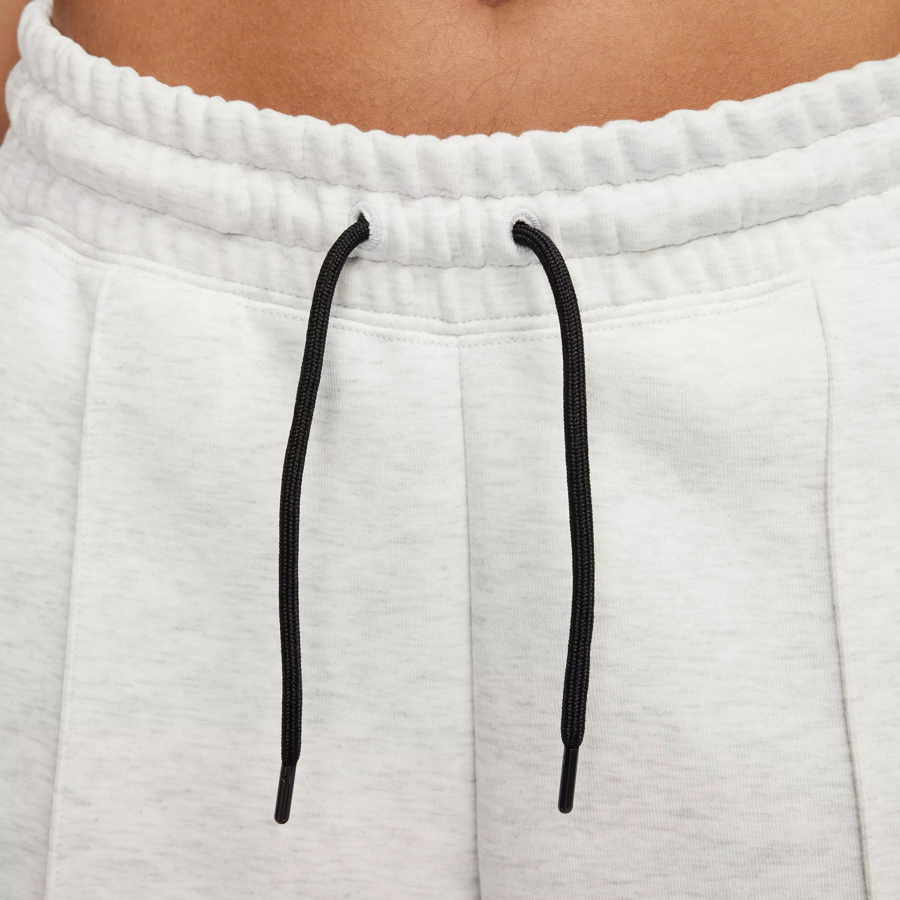 Nike Women's Sportswear Tech Fleece Mid-Rise Joggers-Lt Grey - LT GREY